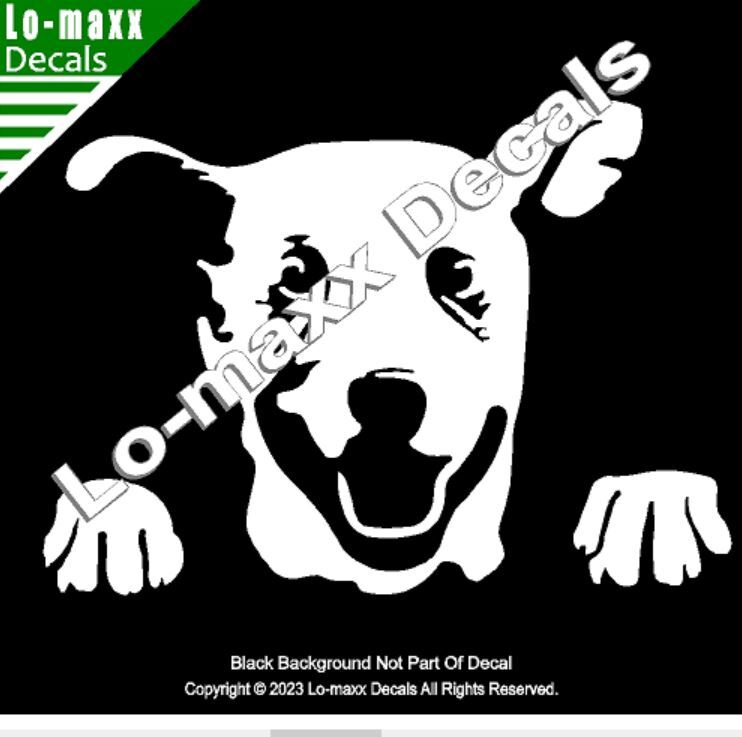 Happy Dog Cute Car Window Custom Graphic Design Original Die Cut Vinyl Decal