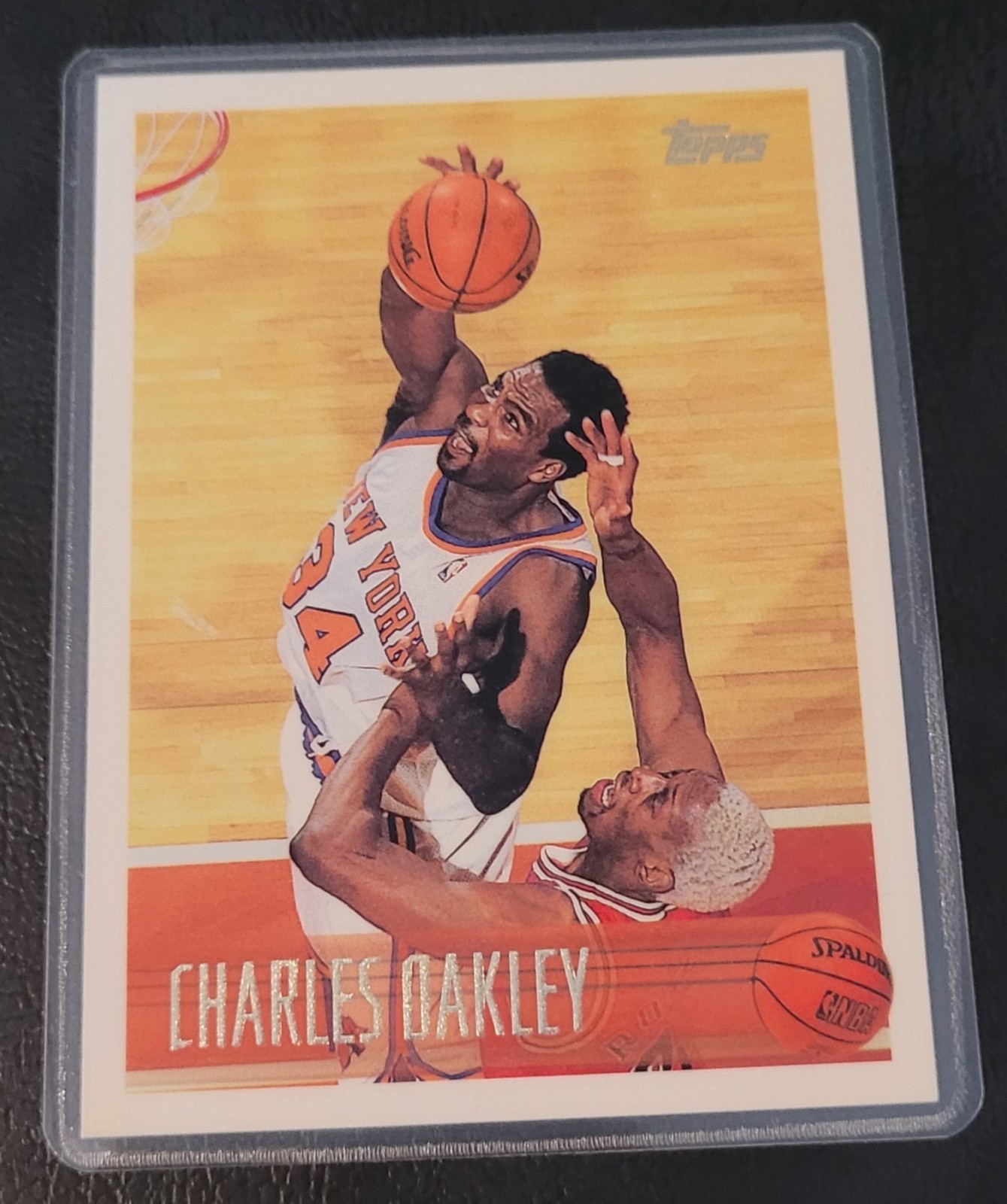 Charles Oakley Knicks Basketball Card HOF Fridge/Locker/Cabinet Laminated Magnet