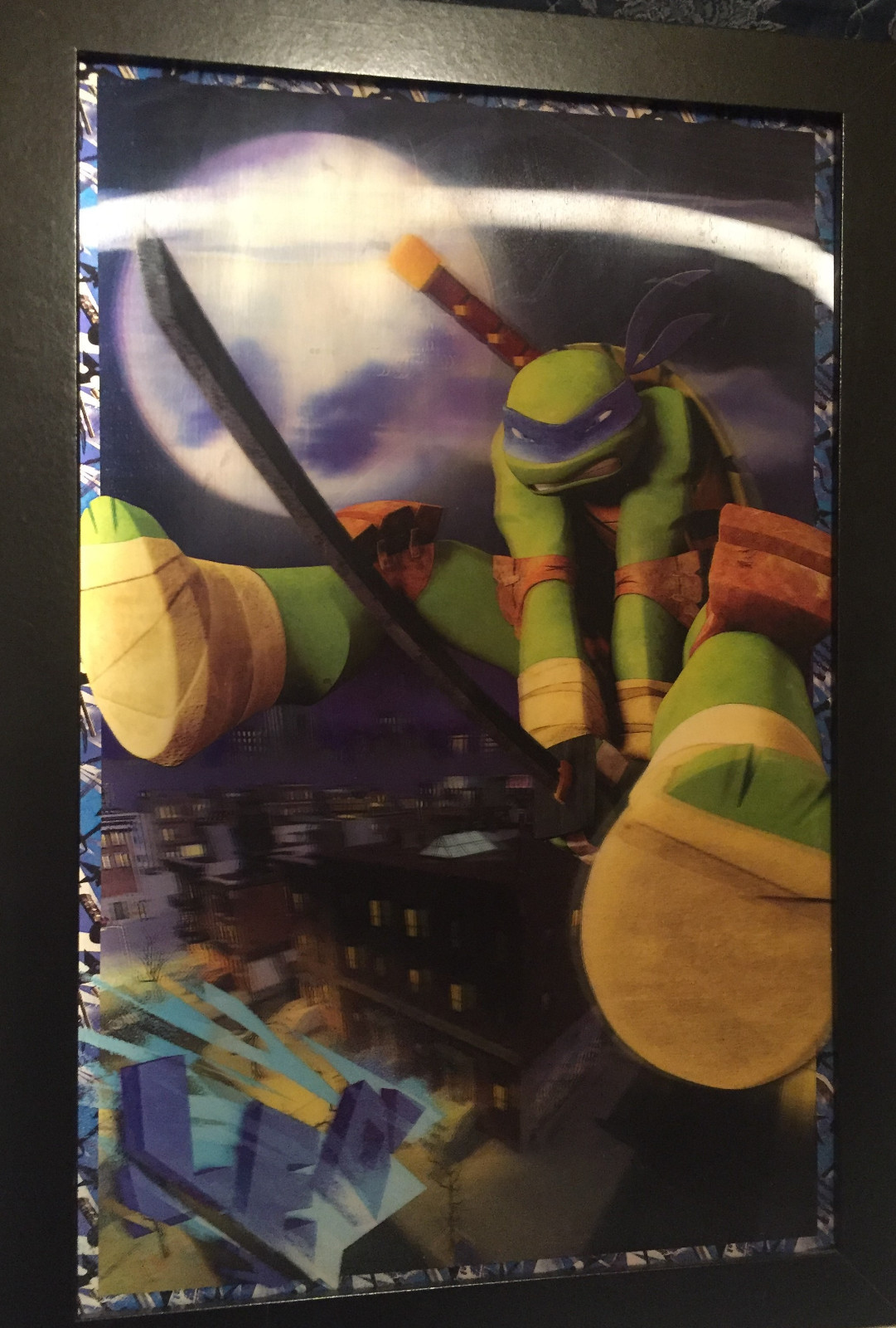 Ninja Turtles 3D Wall Decor Plaque 13" x 18.75" Framed for Wall Hanging