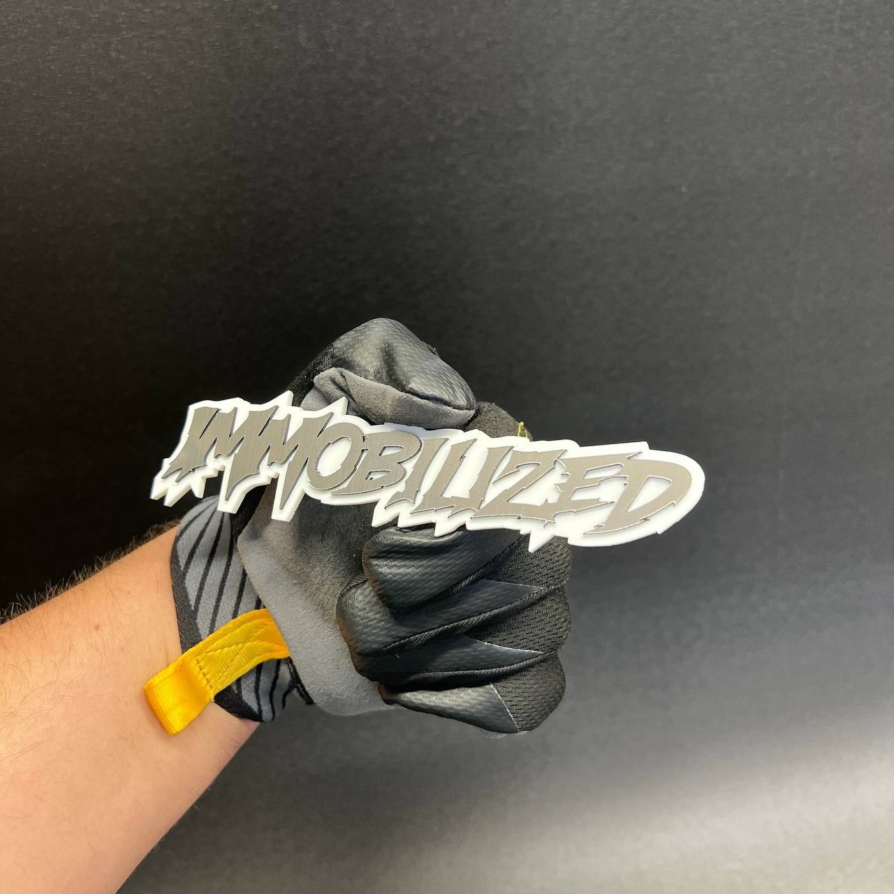 1x Immobilized Custom Text 3D Acrylic Car Emblem Badge Multicolor Laser Cut