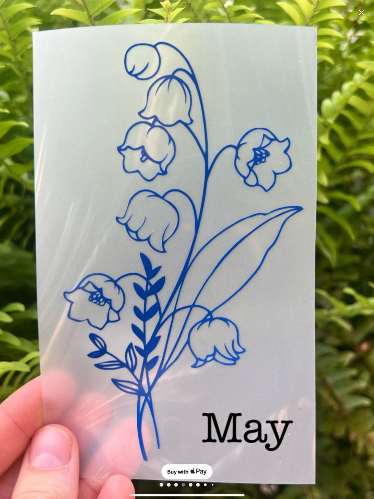 Birth Flower Vinyl Decal – Custom Bouquet Sticker – Floral Design 5 INCHES TALL
