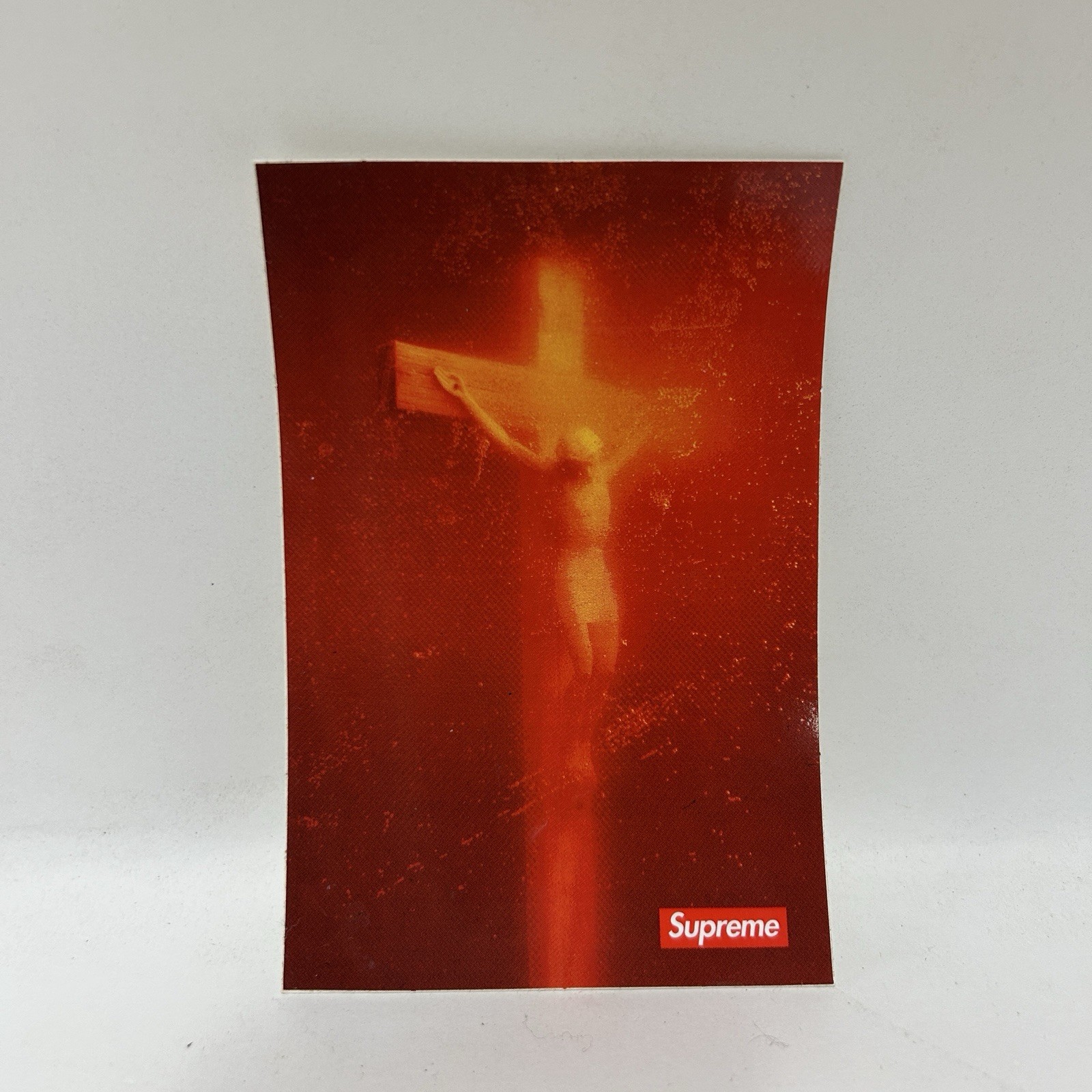 Supreme Piss Christ Sticker Andres Serrano 100% Authentic F/W17