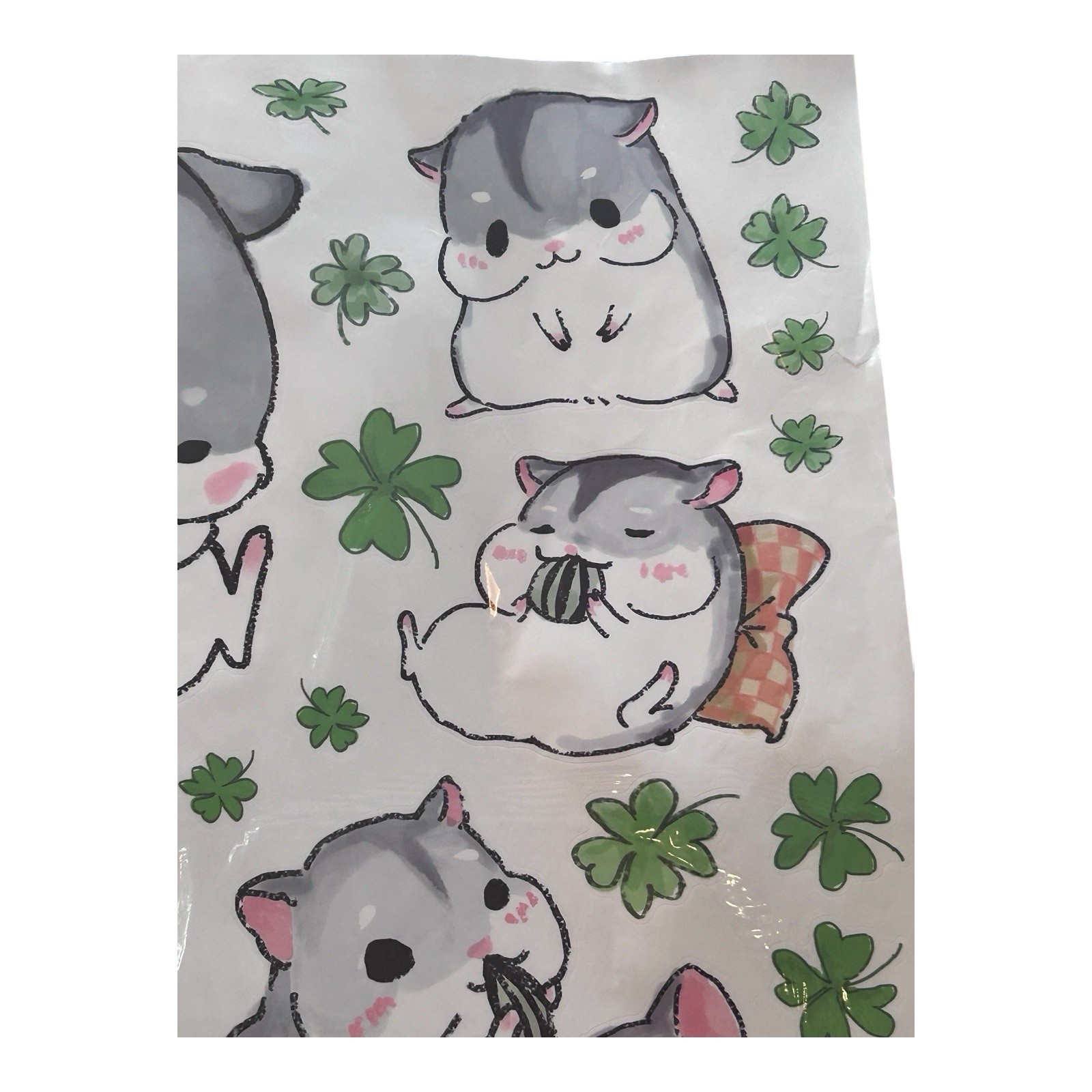 Carootu Hamster Removable Kids Room Decor Wall Sticker Decals PVC