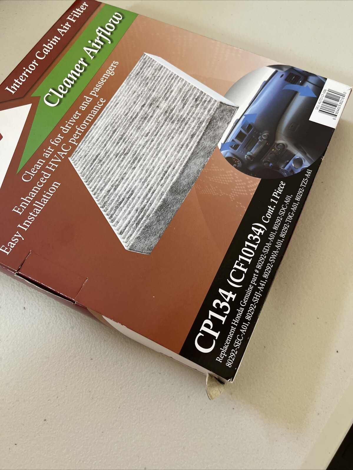 EPAuto AUTO-CF-006 Honda and Acura Premium Cabin Air Filter with Activated…