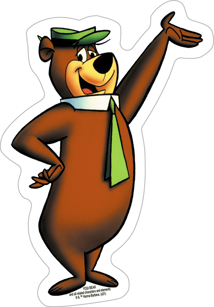 Sticker – Yogi Bear Hanna-Barbera Classic 1960s Children's Cartoon Icon 5.25"