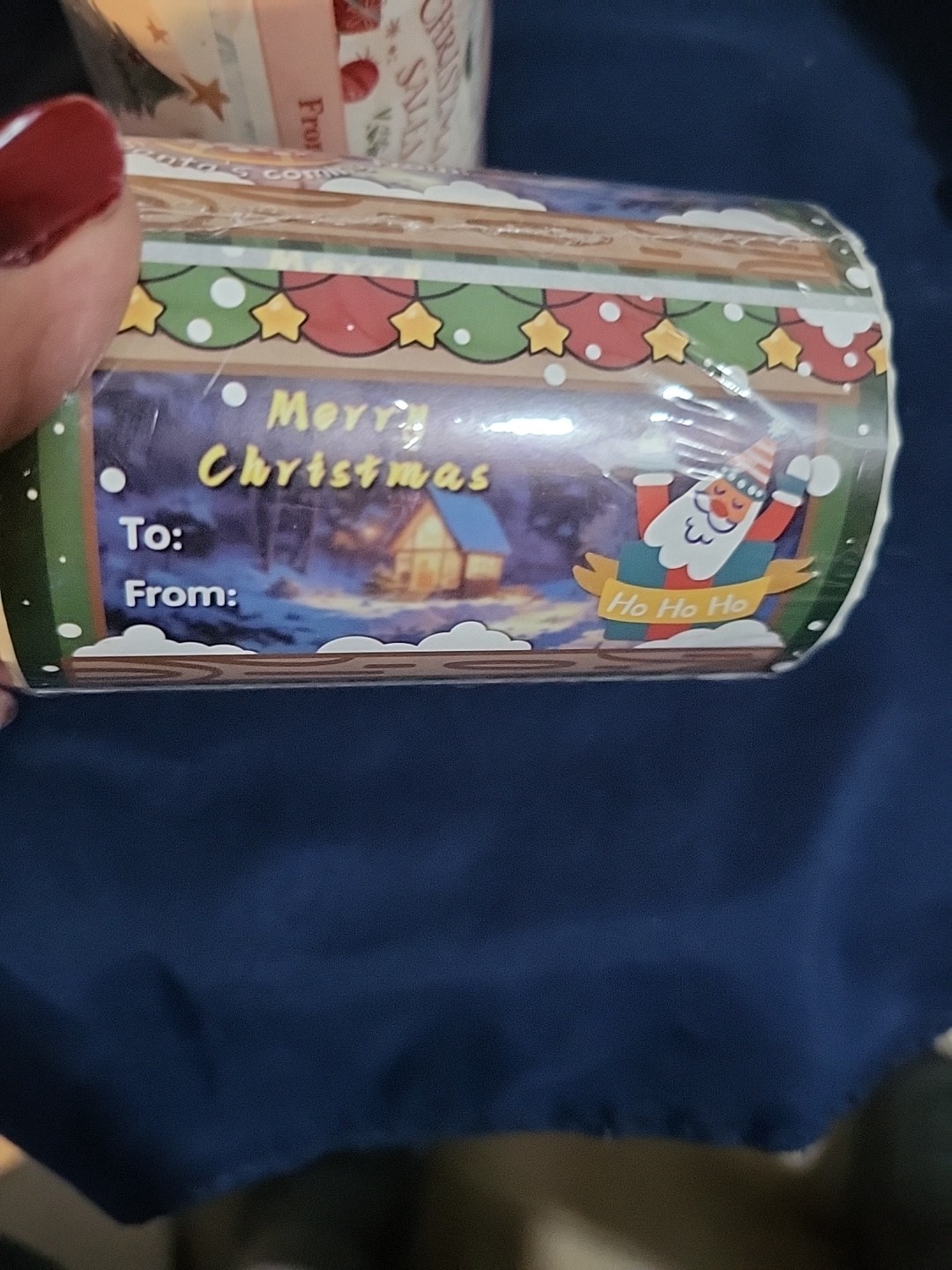 2 Big Rolls of Christmas Gift Labeling Stickers Approx 600 Stickers Total