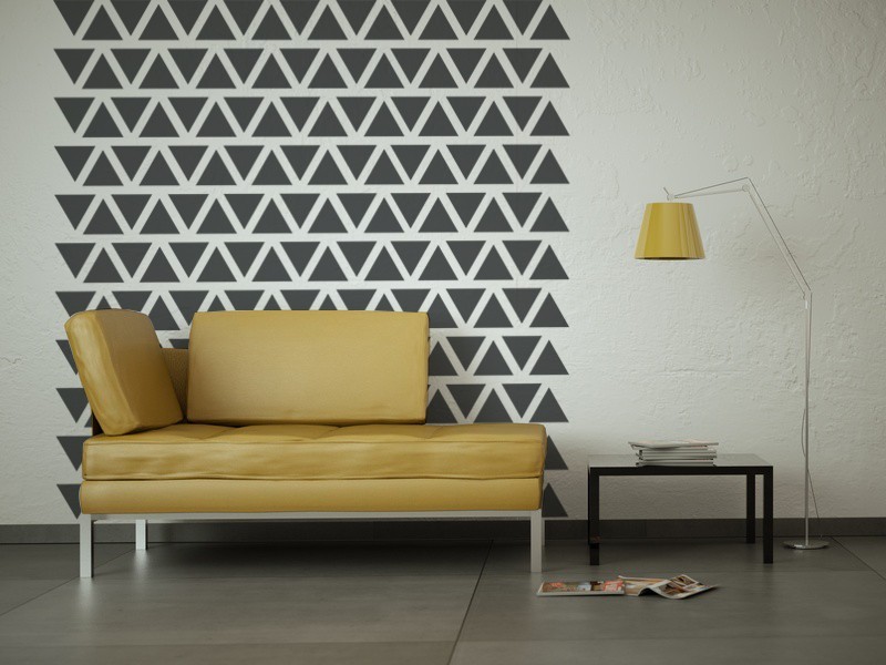 Triangle Wall Decal, Triangle Decals, Nursery Wall Decal, Geometric Wall Decal,