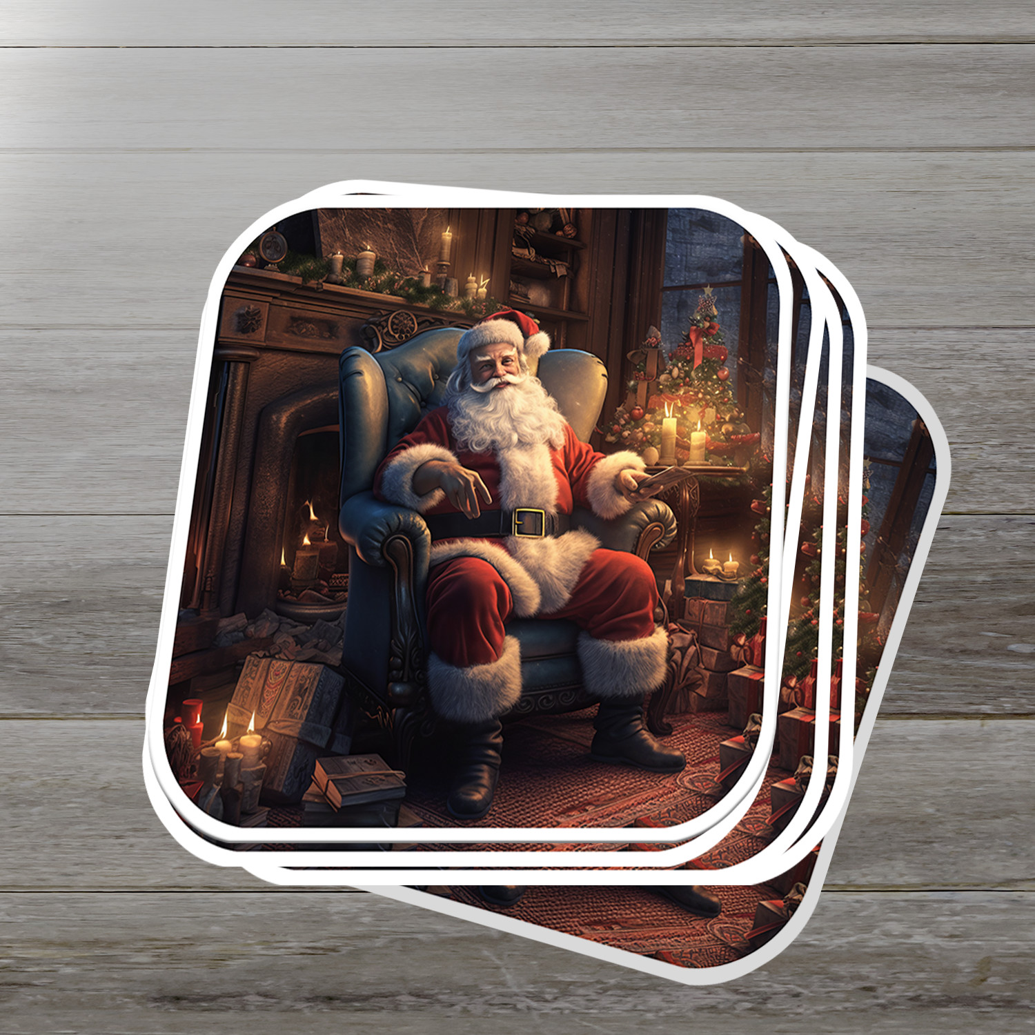 Santa Claus Vinyl Sticker – Bring the Magic of Christmas Anywhere