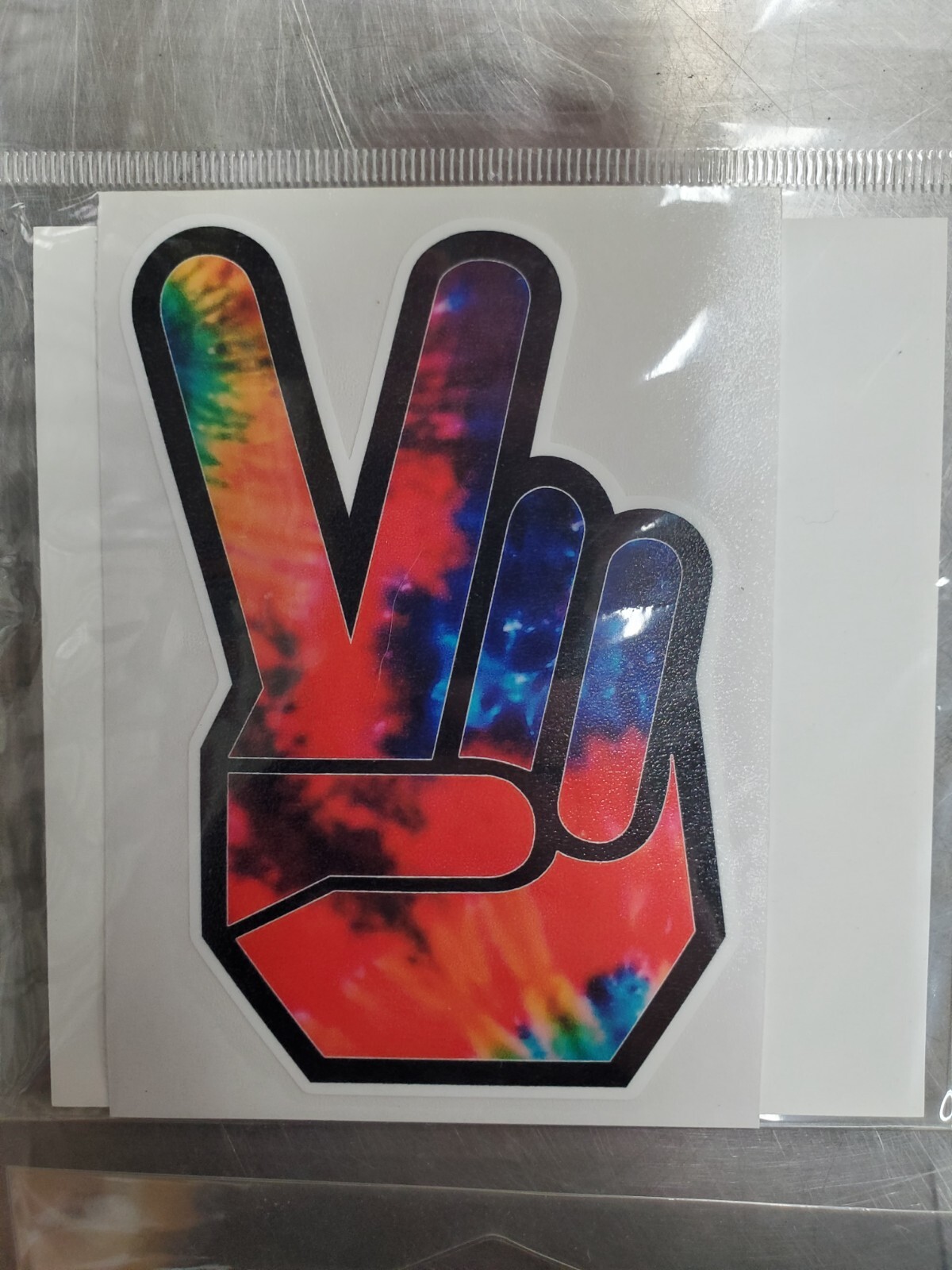 Peace Sign Fingers Vinyl Decal Sticker 3" x 4" – Choose Style