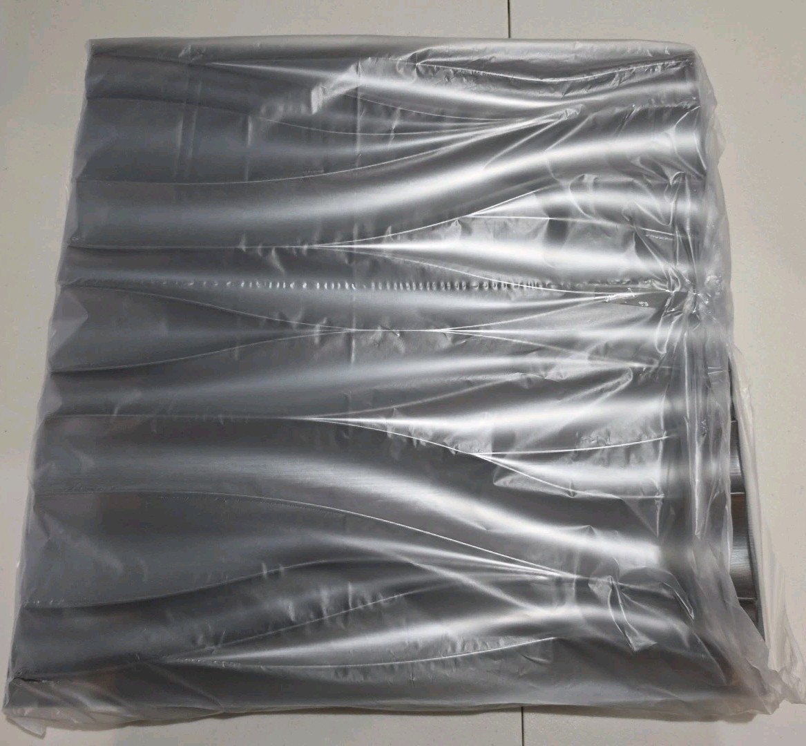 3D PVC Wave Wall Panels Metallic Silver Accent Tiles Decor 12 Pack