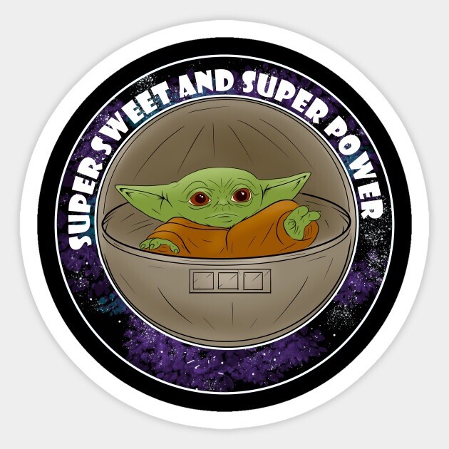 Baby Yoda in the Pod 3" Vinyl Sticker Decal Star Wars Mandolorian FREE SHIPPING!