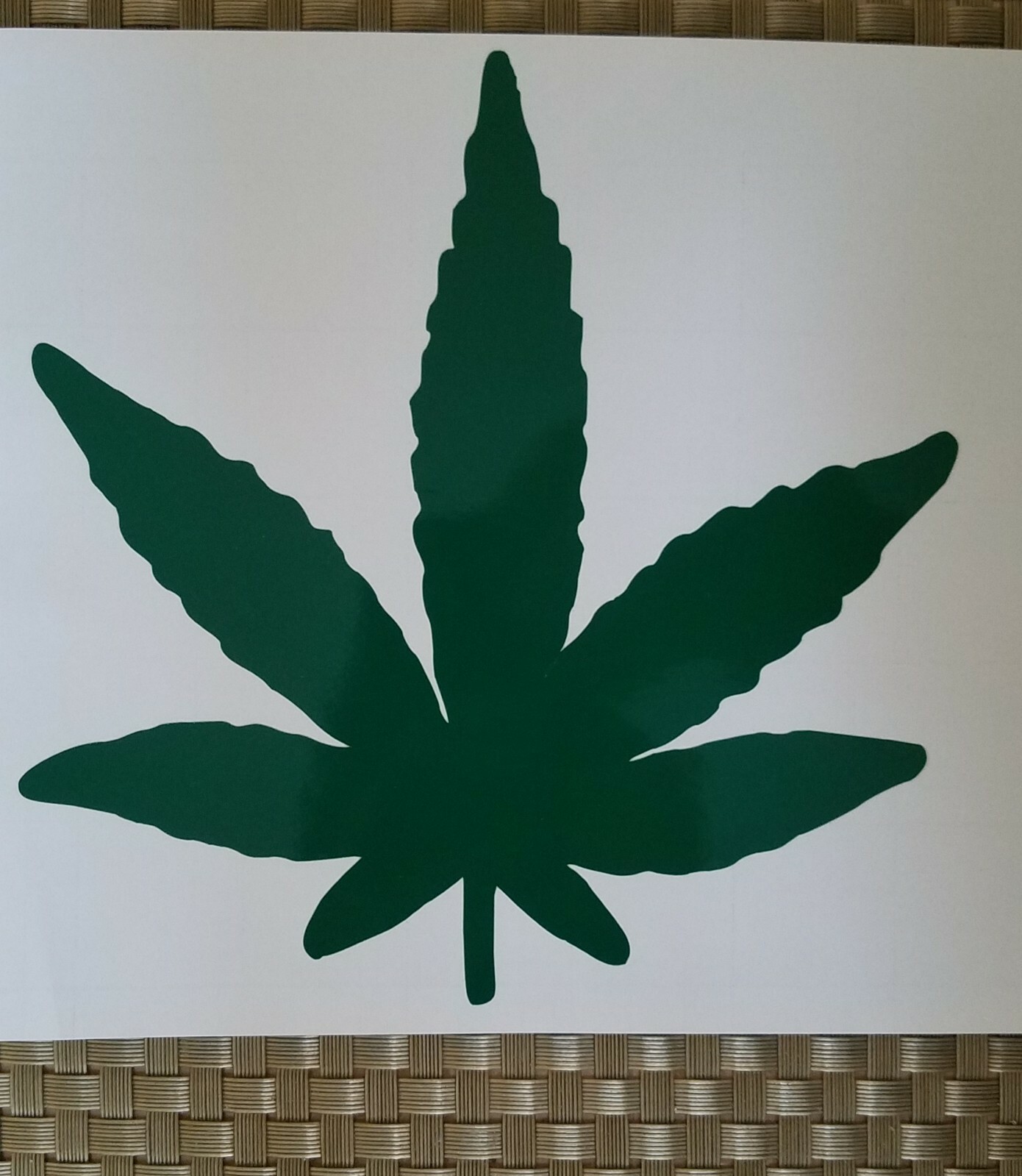 Pot Leaf Cannabis Vinyl Decal Car Truck Window Laptop Bumper Cups