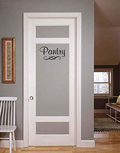Pantry Sticker/Decal 9×4.5 inches – Vinyl Door Cabinet Cupboard Glass Pantry …