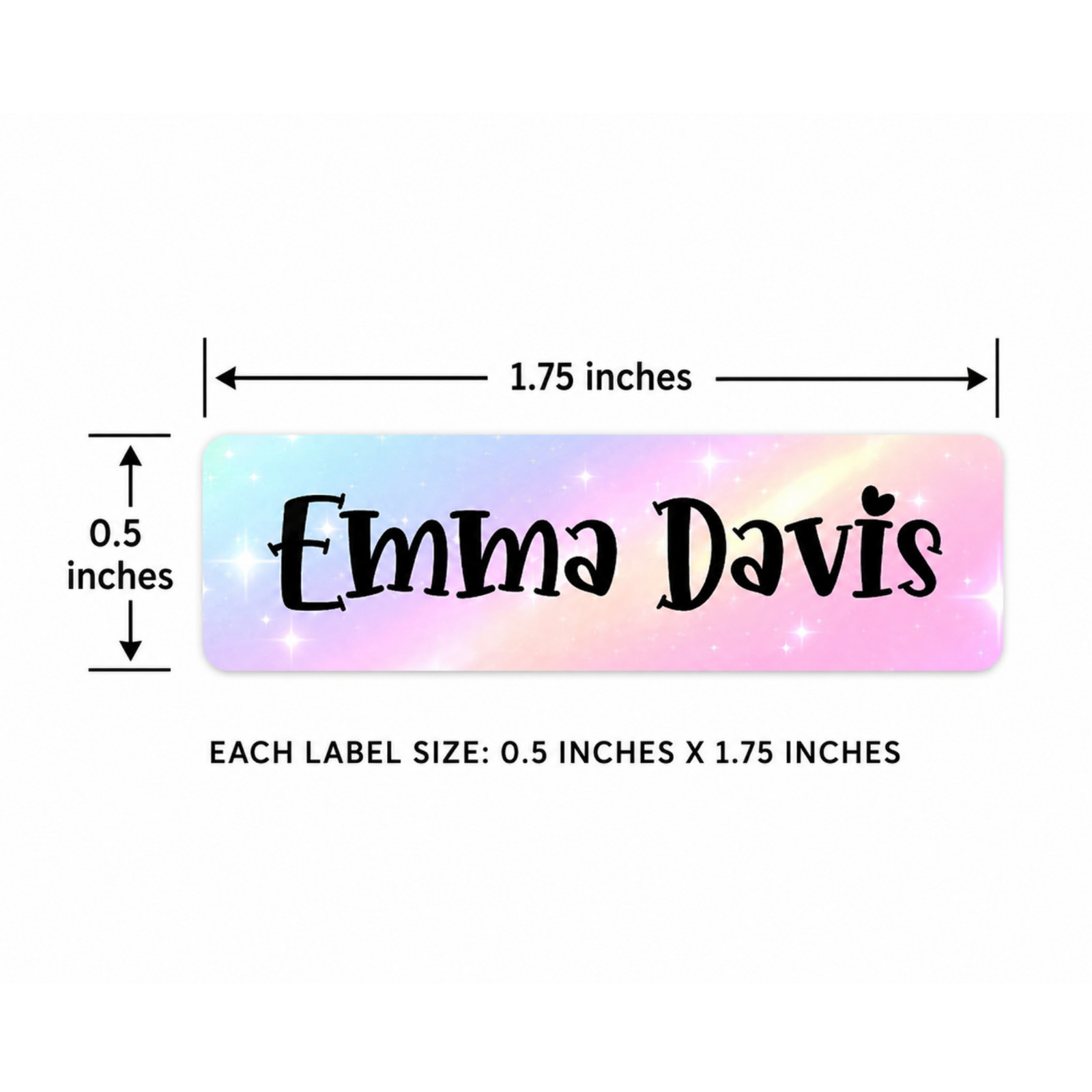 Personalized Kids Name Labels for Daycare and – 24 Personalized Labels Per Sheet