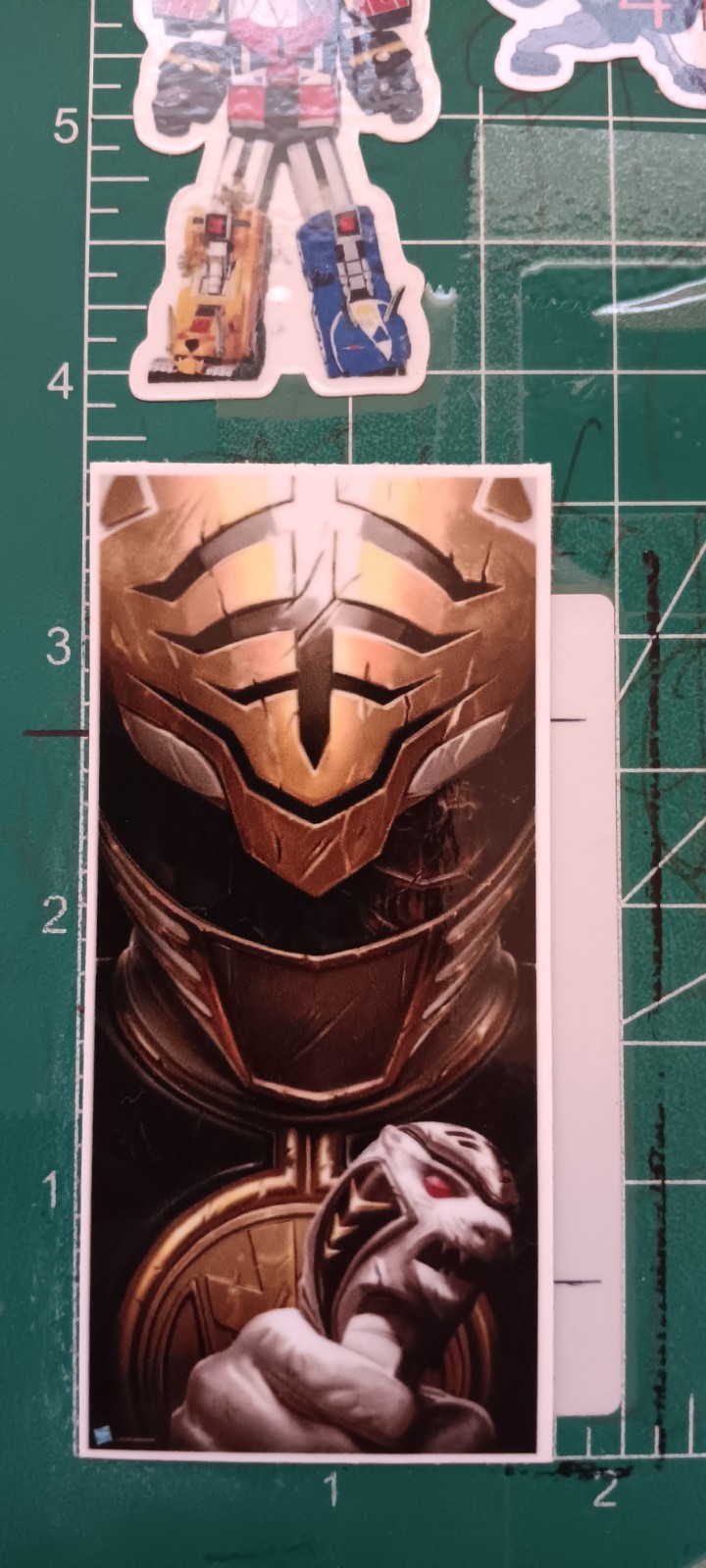 MMPR'S STICKER X HIGH-GLOSS STICKER X 3X2 INCHES STICKER X TOMMY THE WHITERANGER