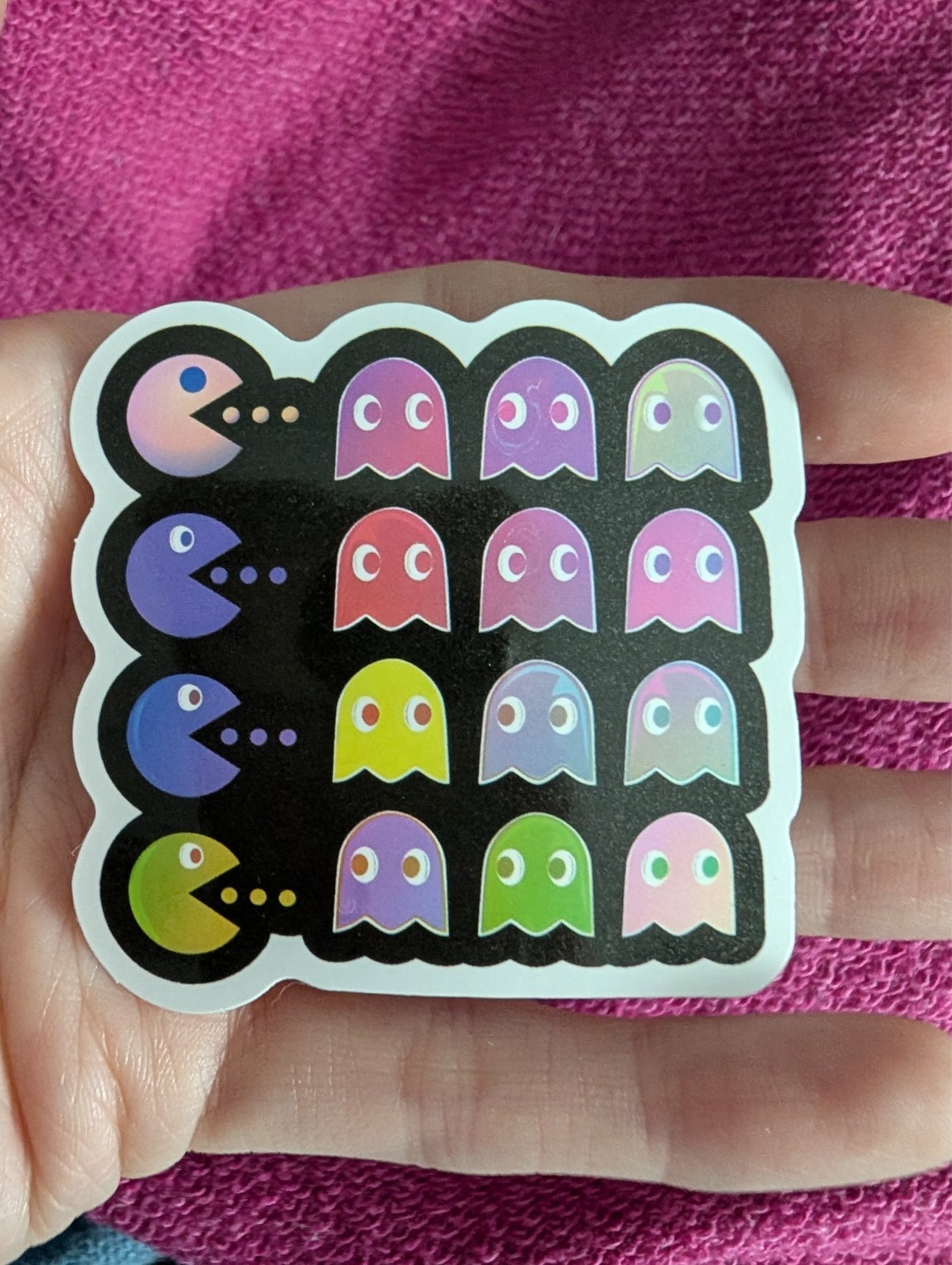 Pac-Man Sticker – Retro Arcade, Video Game, Blinky, Ghost, Pinky, Clyde