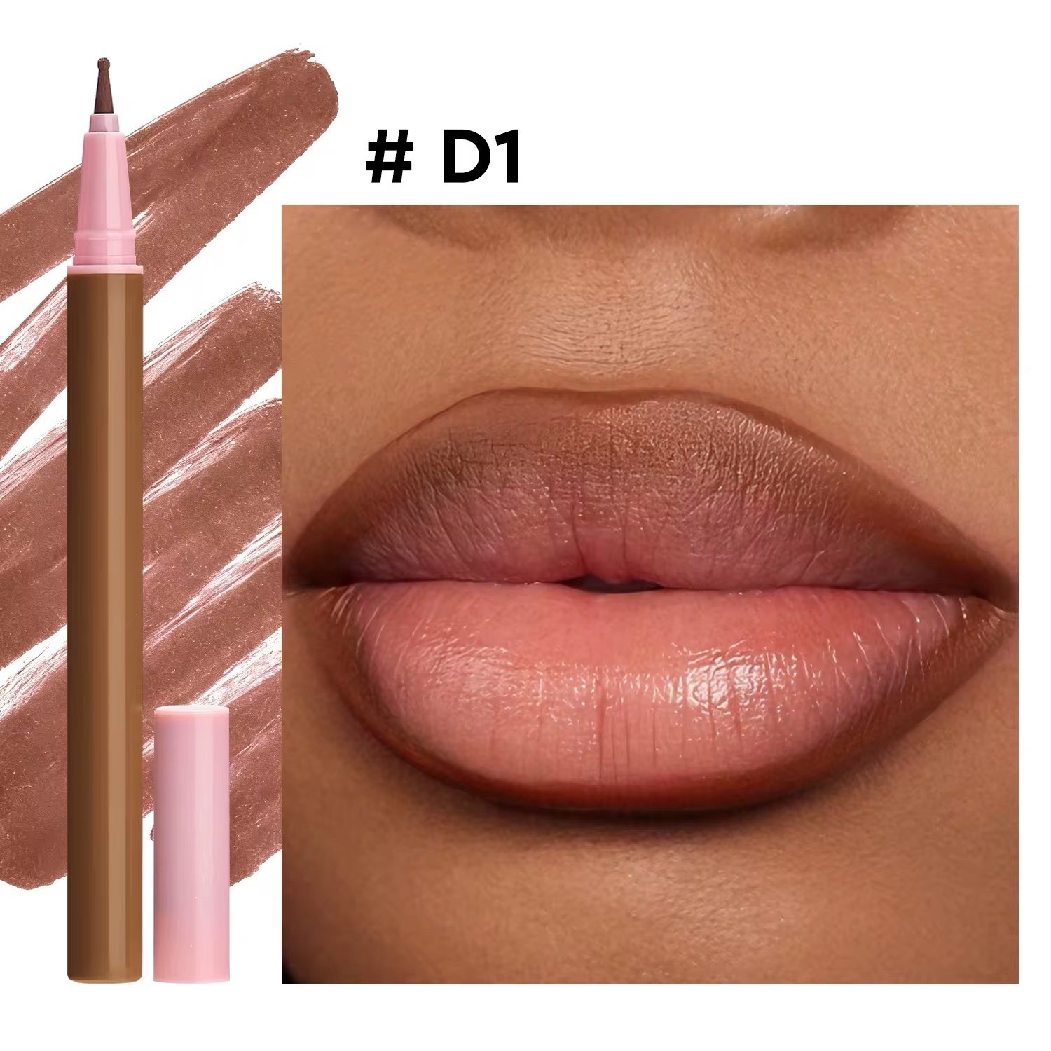 5 PCS Waterproof Matte Liquid Lip Liner Set Long Lasting Vegan Non Stick Cup Hig