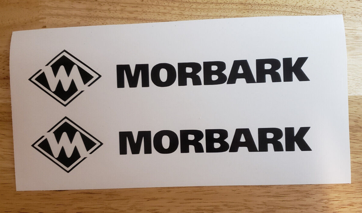 Morbark Wood Chipper Decals Stickers Gloss Black 18” (2) Trailer Fast USA