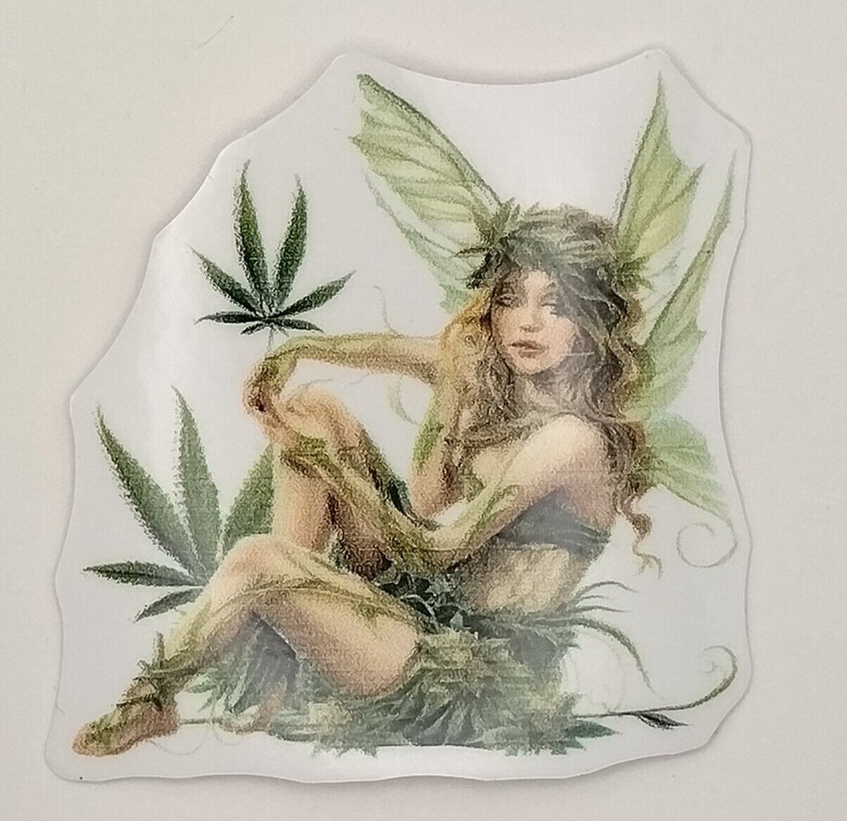Fairy Themed Vinyl Sticker Weed Fairy Decal Stoner Gift 420 Marijuana Fairycore