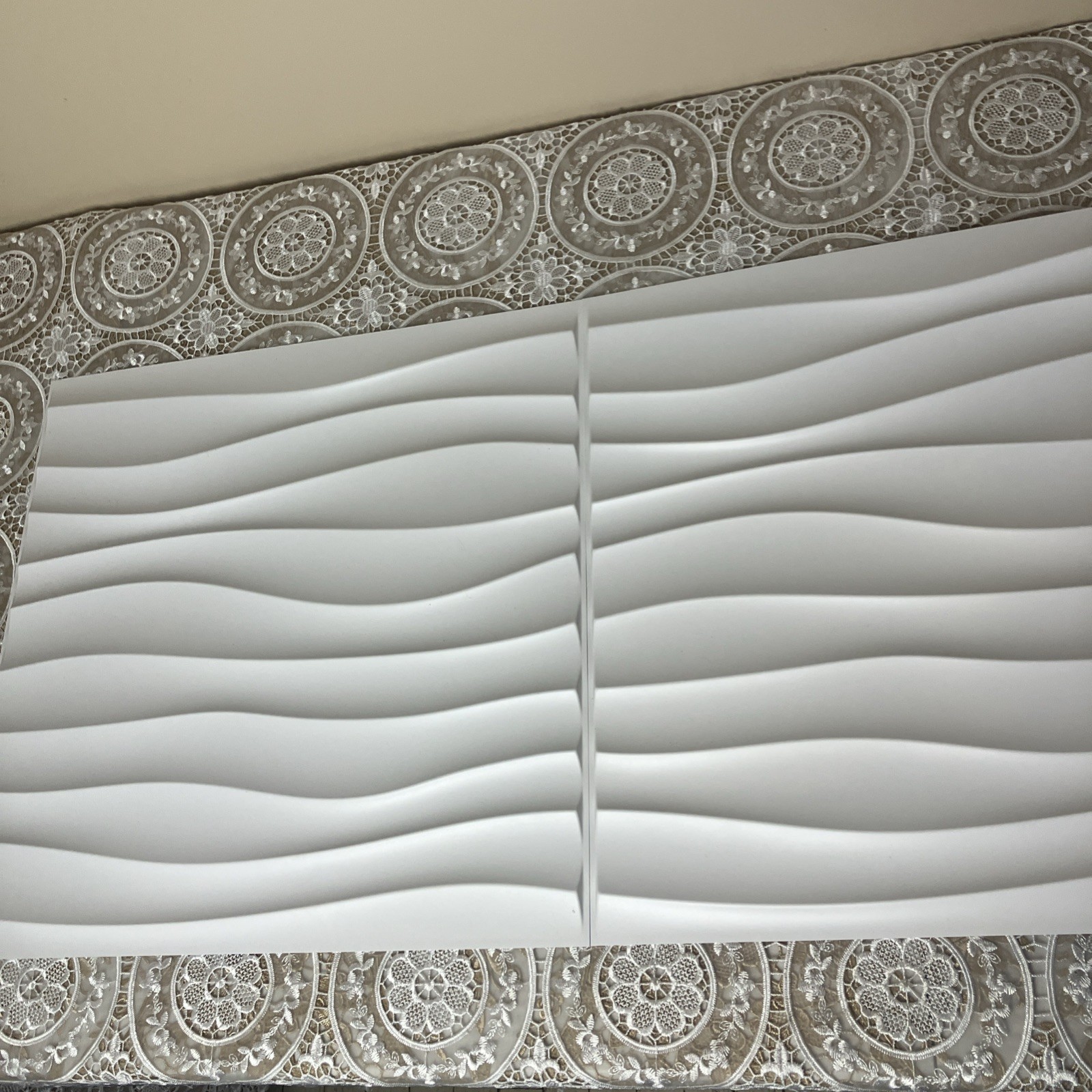 3D PVC Wall Panels 47+1 Pack (READ) Wave Design 19.7"X19.7" Interior Wall Panel