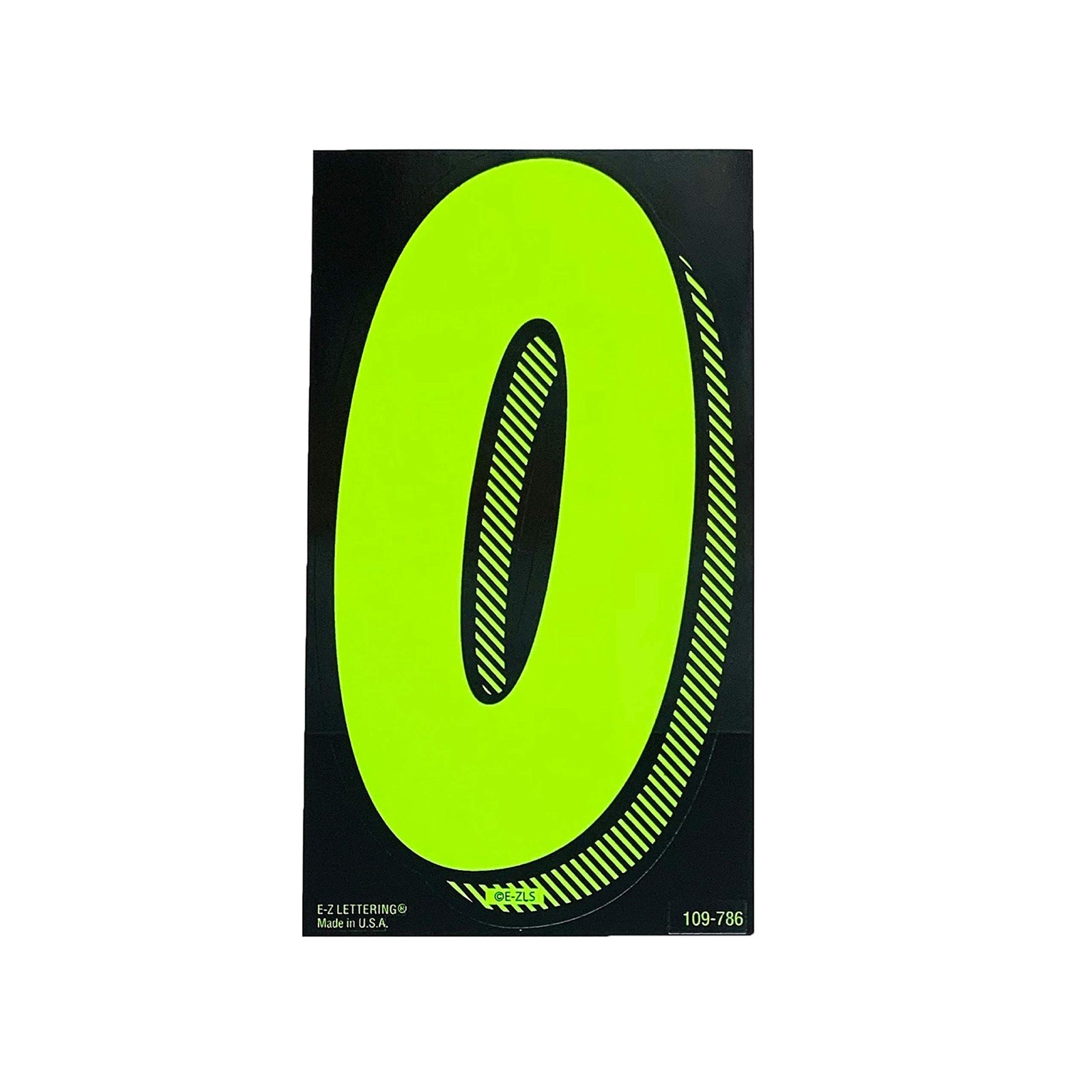 EZ Line Vinyl Decals for Cars Chartreuse Large Number Stickers Windshield Pri…
