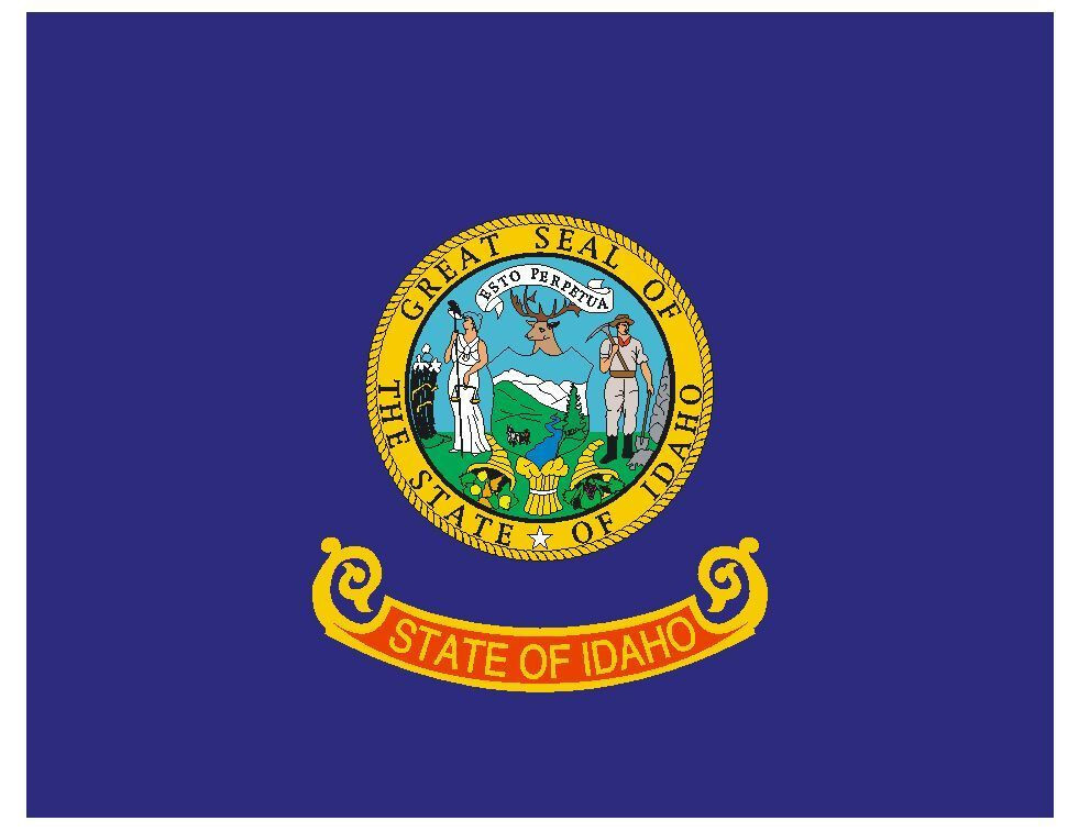 Idaho State Flag Sticker Decal F224