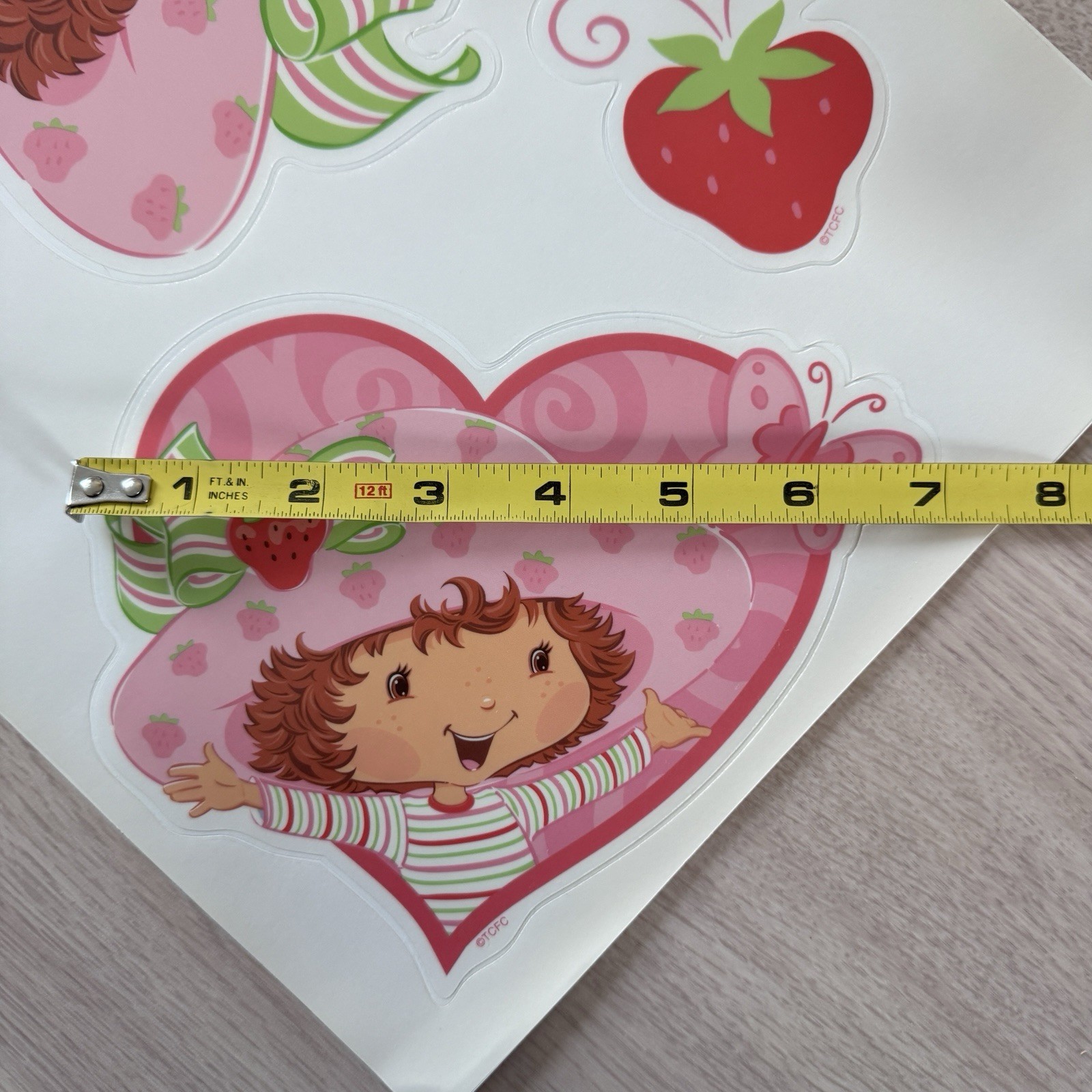STRAWBERRY SHORTCAKE CUSTARD Cat 22 Jumbo Stick-ups wall stickers MURAL decals