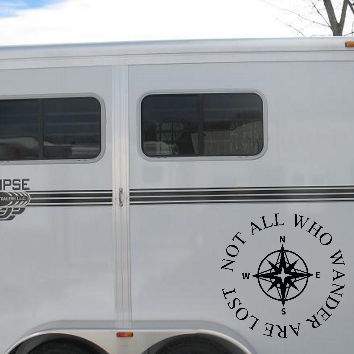 Not All Who Wander Are Lost -Wall Vinyl Decal Sticker Travel Camper Decal Bumper