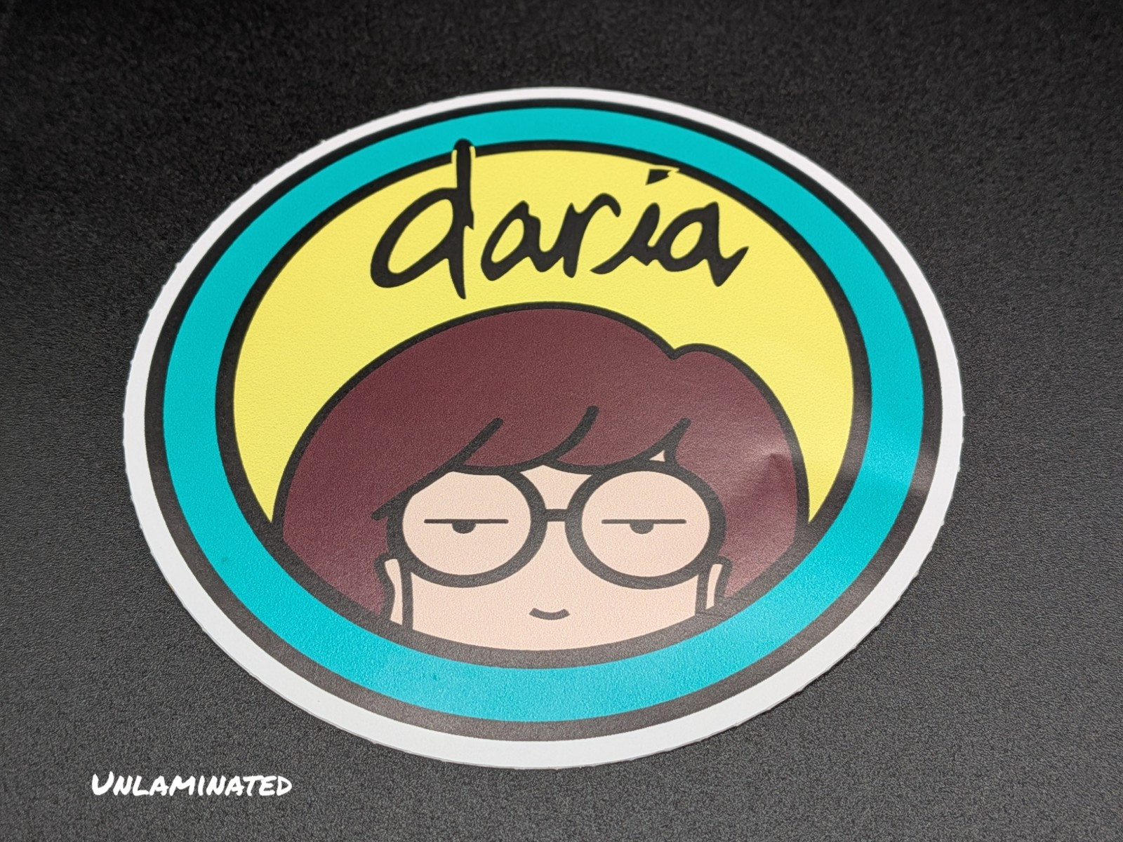 Daria MTV Logo Sticker – Cartoon TV Vinyl Decal Peel & Stick, High-Quality