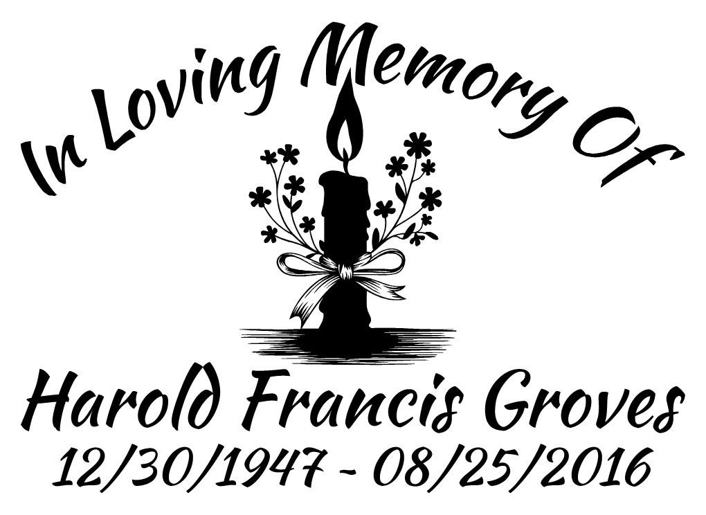 In Loving Memory Candle Eternal Flame Memorial Car Sticker Decal 3 Font Choices