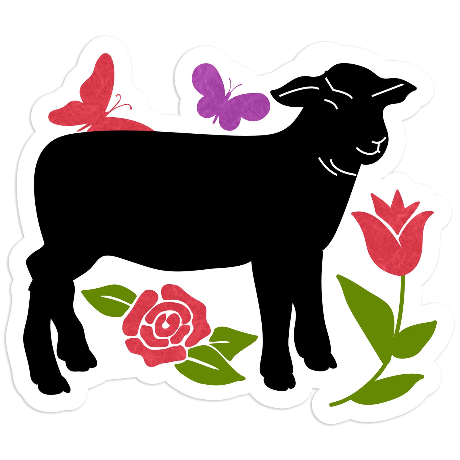 Black Lamb – Vinyl Decal Sticker – Car Window Laptop – #602