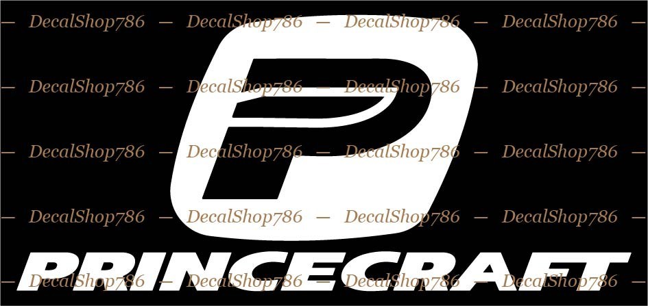 Princecraft Aluminum Boats -Sports- Car/Truck Vinyl Die-Cut Peel N' Stick Decals