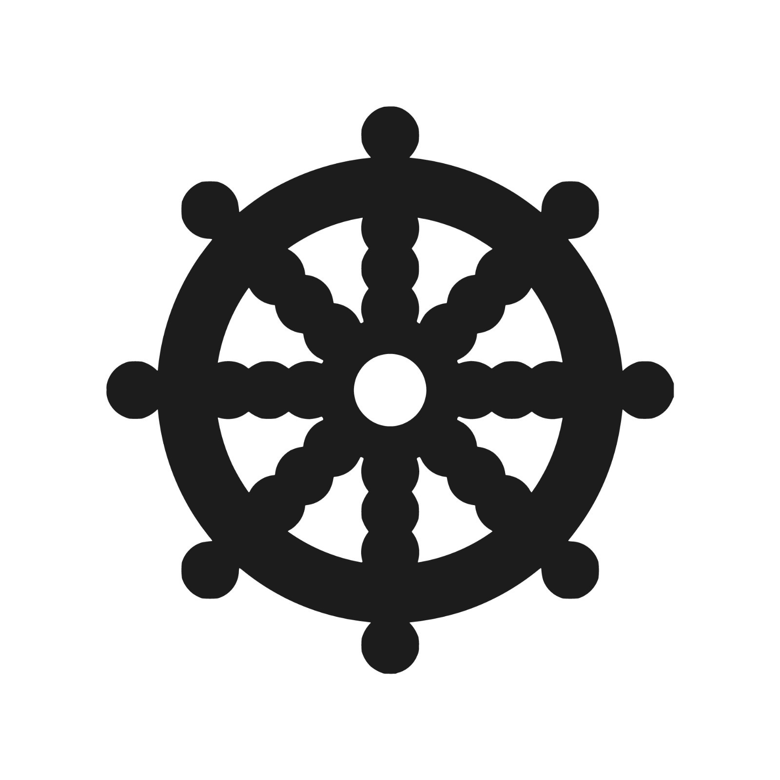 Dharma Wheel Traditional Vinyl Sticker Decal Yoga Buddhism Buddha