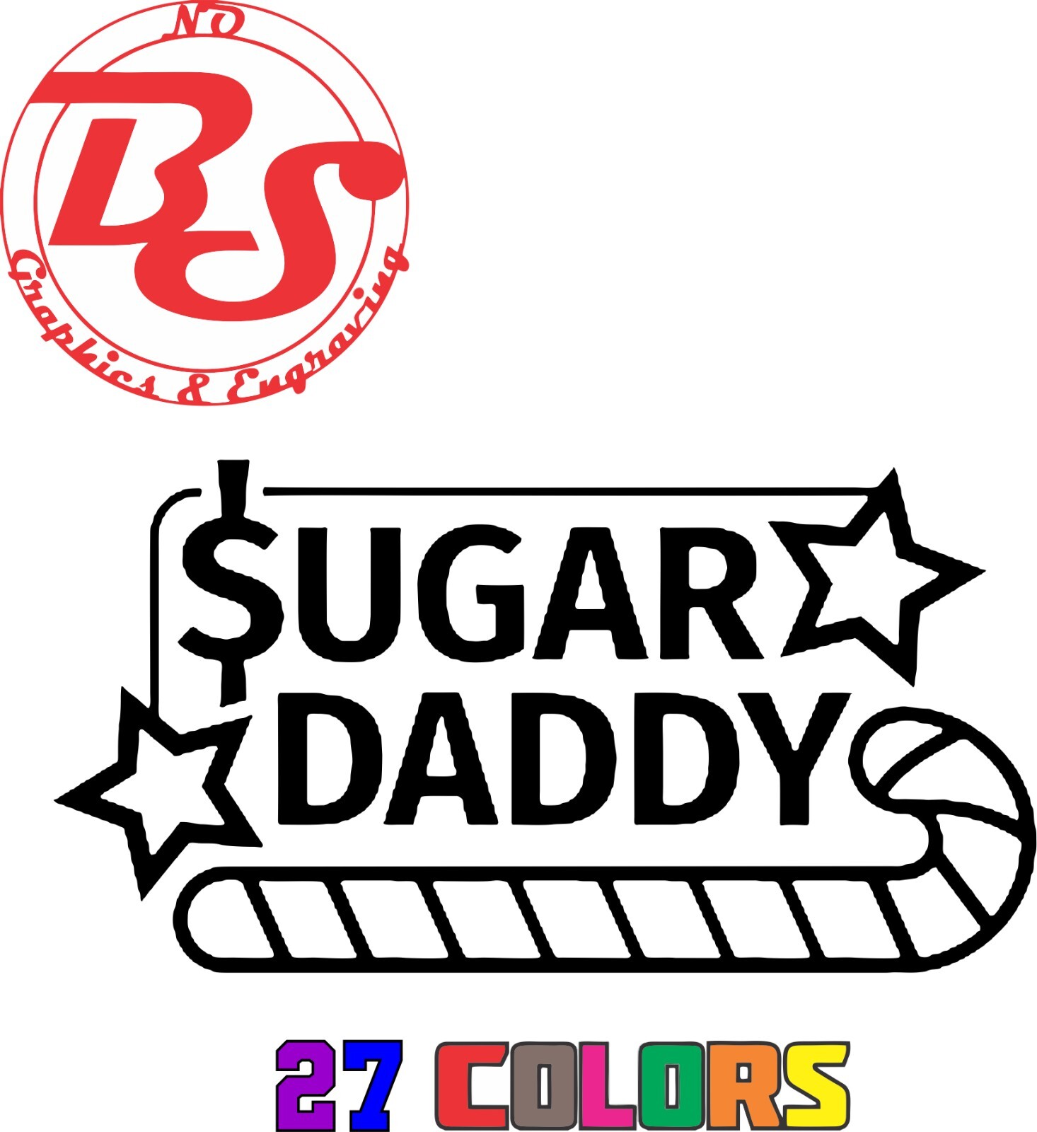 6" Sugar Daddy Decal Offensive Funny Rude Humor Adult Booty Joke JDM Meme noBS