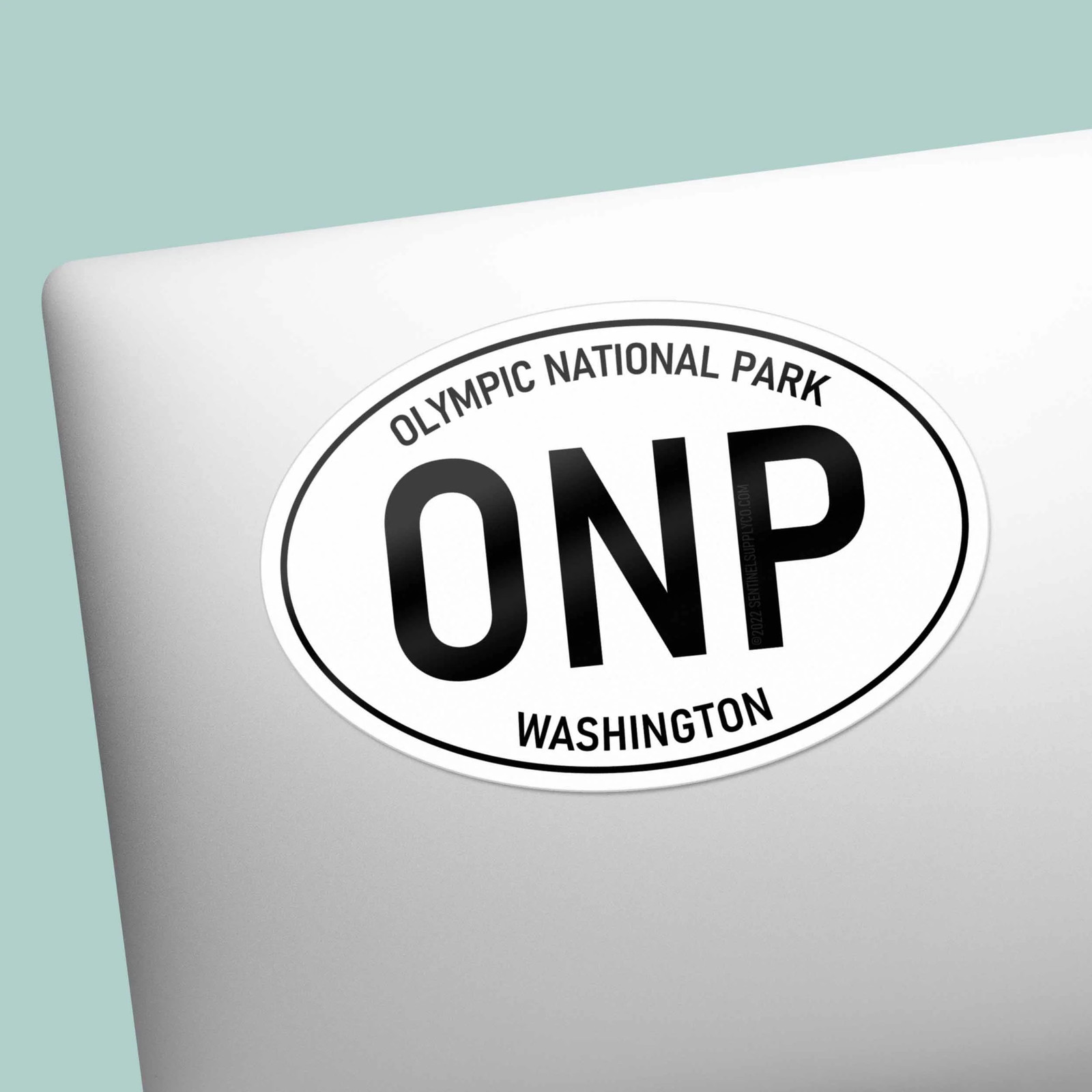 Olympic National Park Washington White Oval Sticker