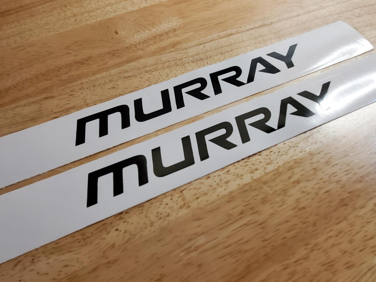murray mower 8" DECALS STICKERS GLOSS black (2) VINYL USA