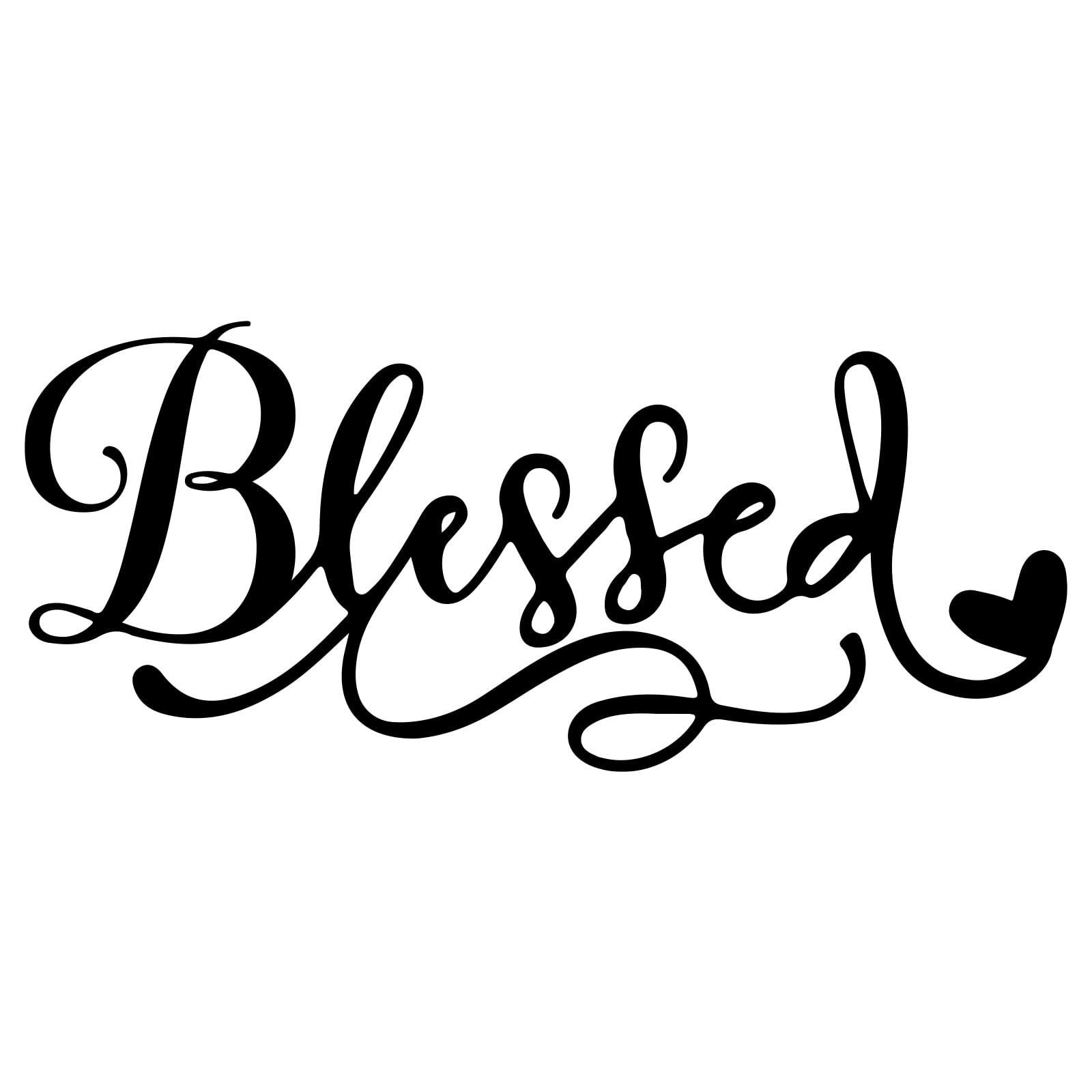 Blessed Wall Sticker Home Wall Decals Family Vinyl Art Decal Entryway Decor f…
