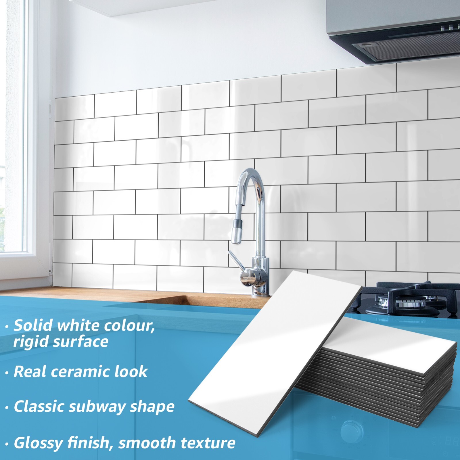 Art3d Peel and Stick Tile Backsplash for Kitchen Bathroom
