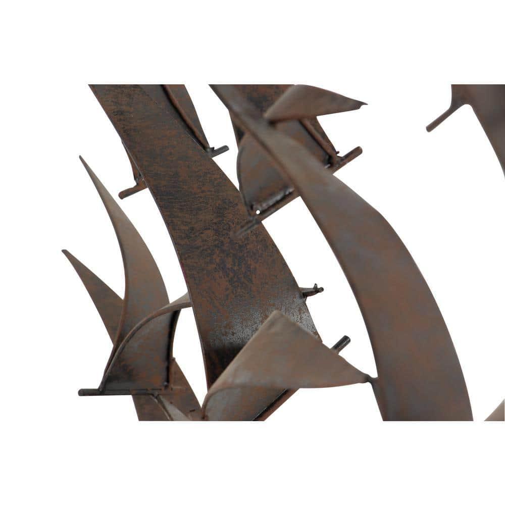 Flight Birds Metal Wall Modern Abstract Contemporary Home Decor Art Sculpture