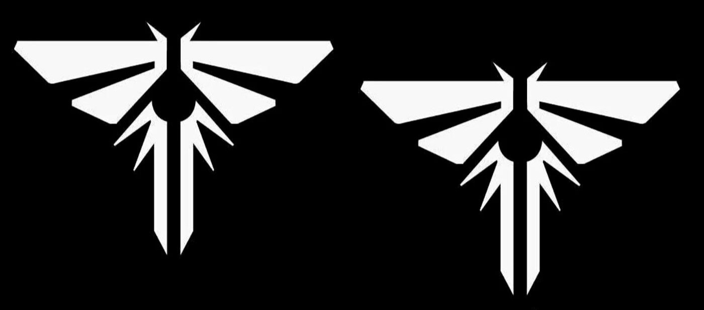 Last of Us Firefly Icon White Vinyl Decals Car Windows Laptop Tumbler Tablet