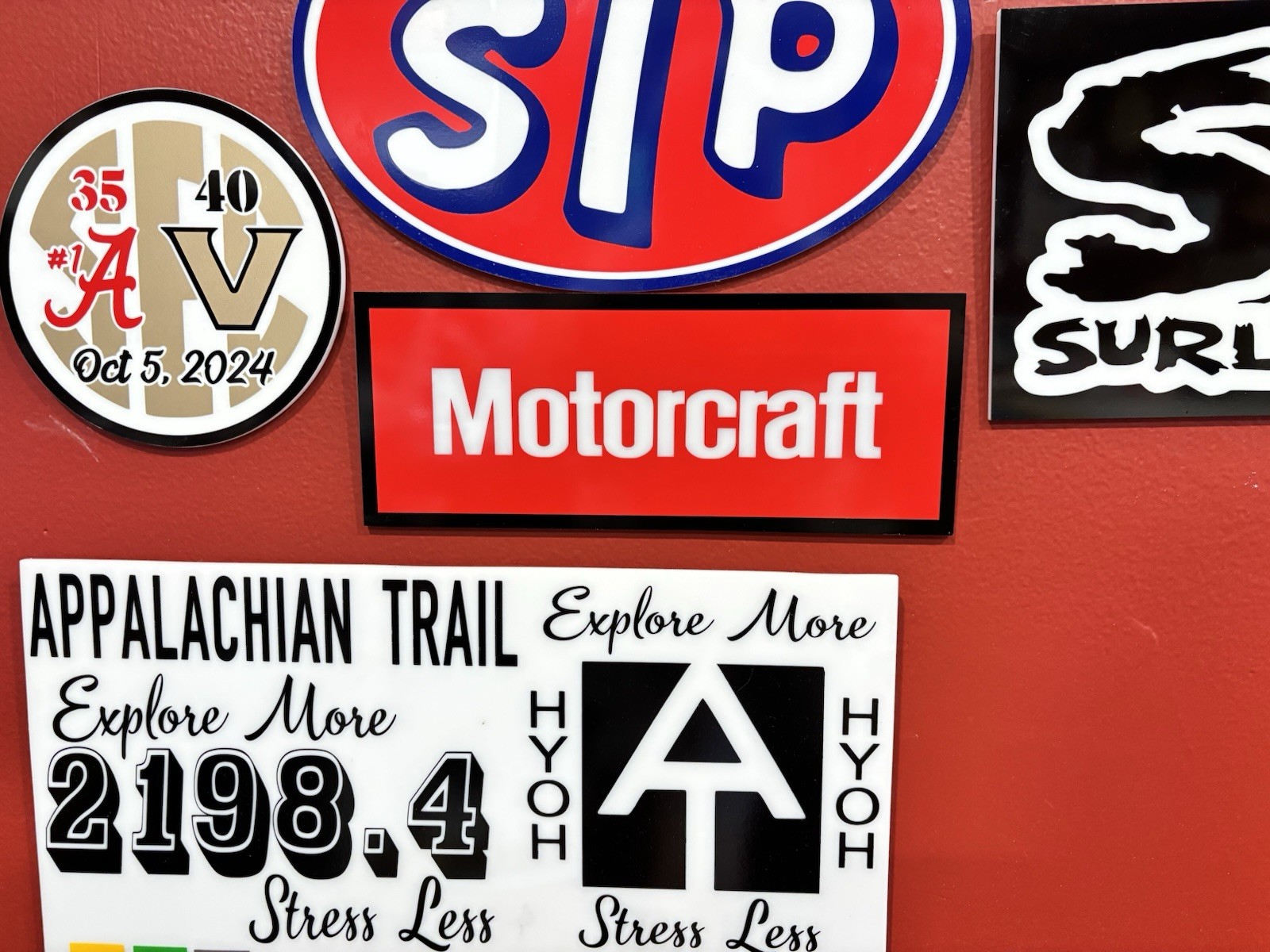 TWO Super Snake Cobra Die Cut Vinyl Decals (L/R Pair) Shelby Ford Mustang Bronco