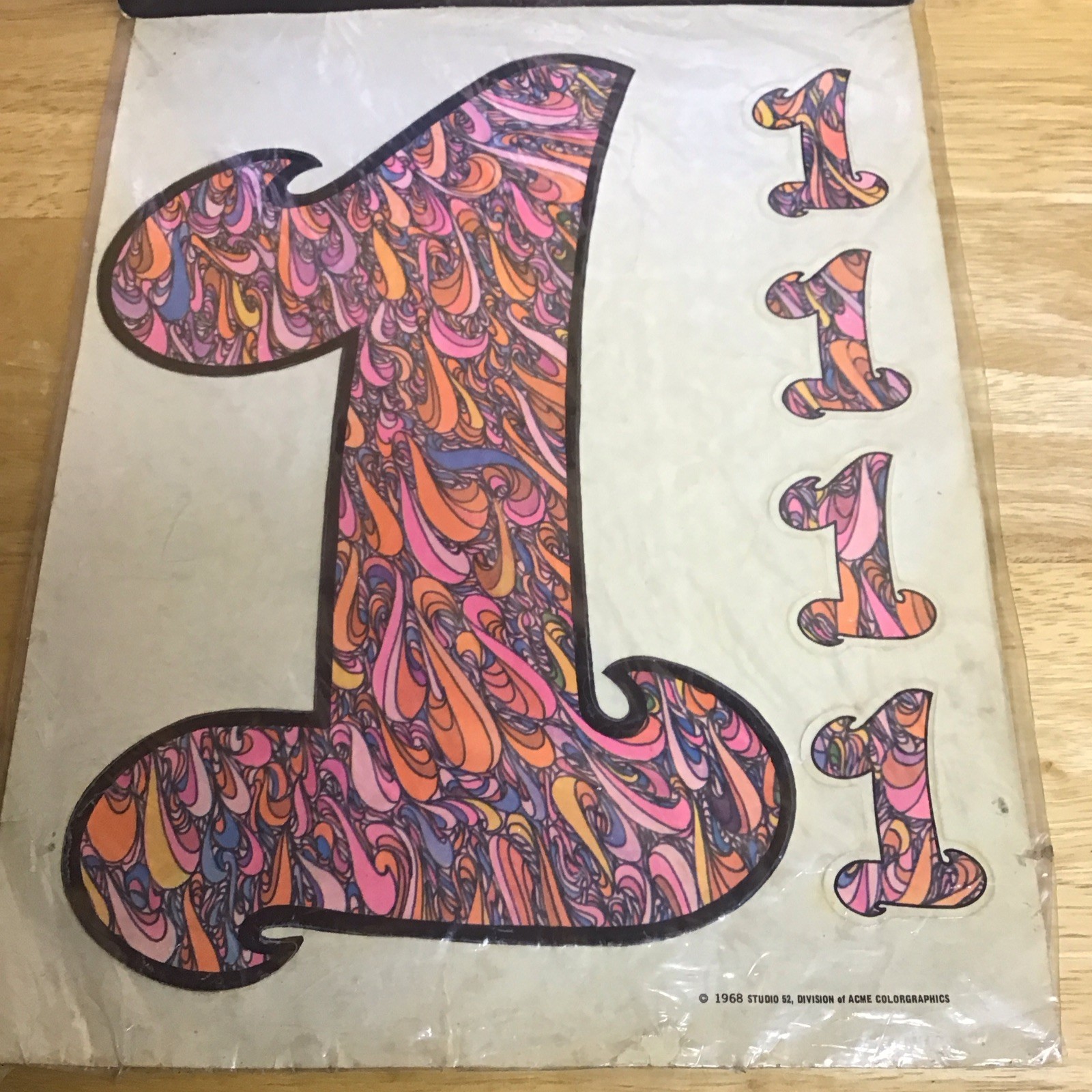 True VTG 1960'S PSYCHEDELIC GROOVY Rally Car STICKERS #1 Sm/LG Mod Retro 1968