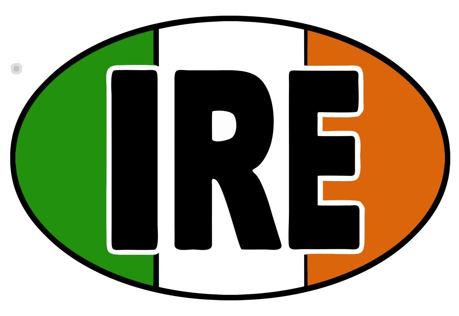 IRE Ireland Sticker Decal irish flag