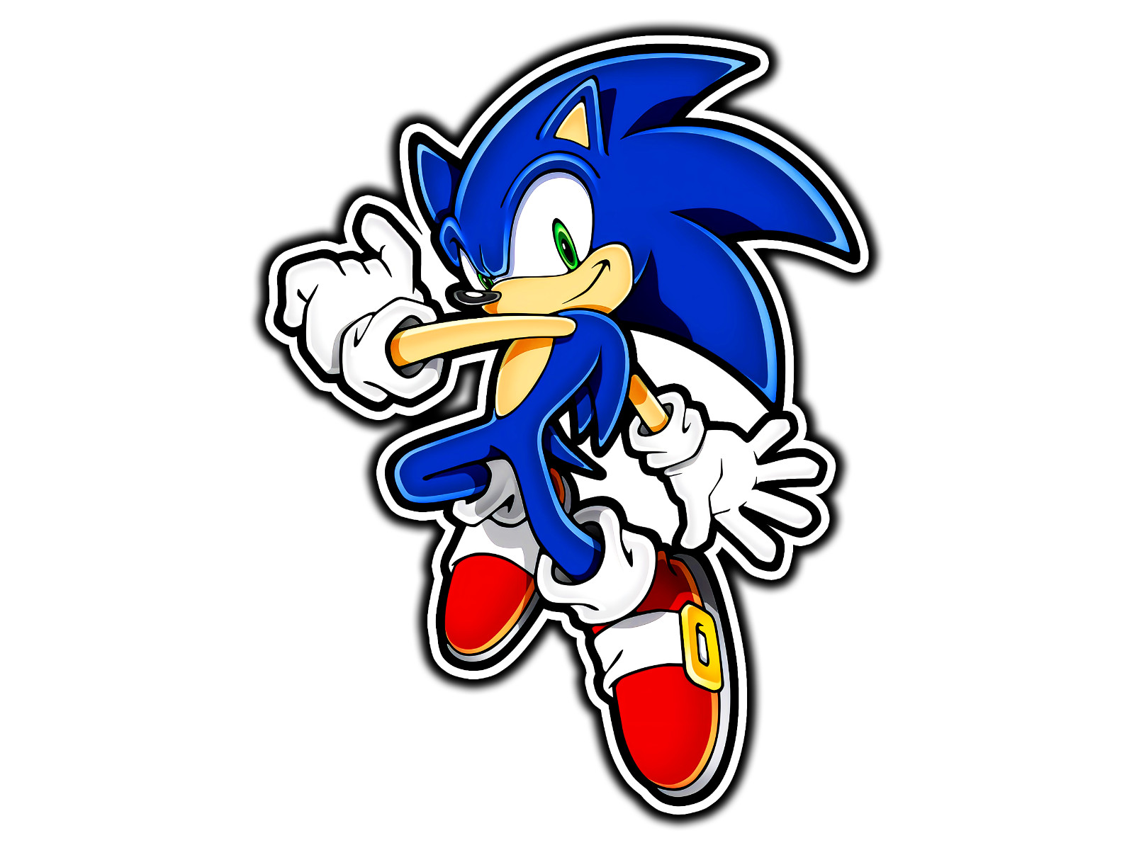 Sonic The Hedgehog Retro Waterproof Vinyl Sticker Decal Die-Cut