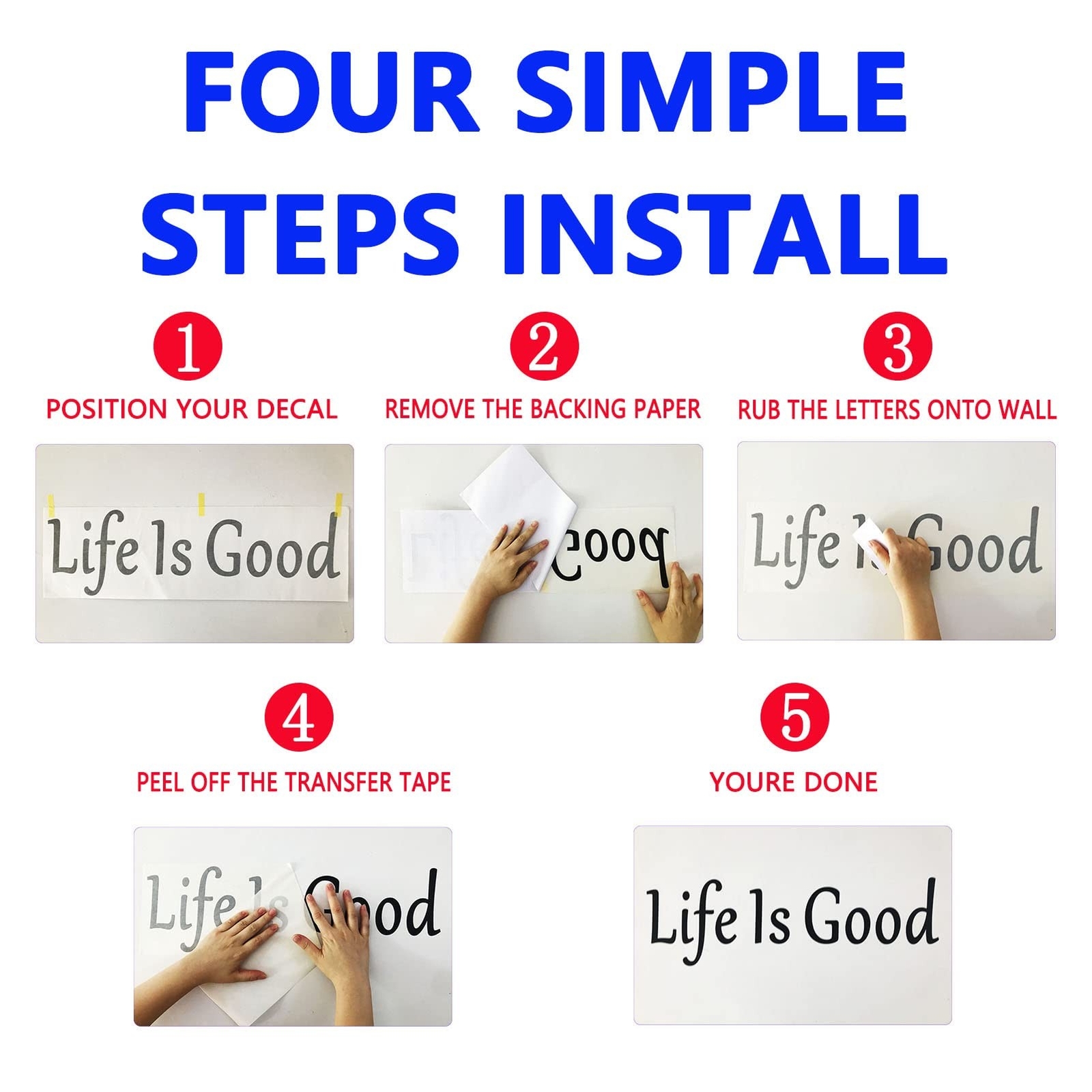 Wall Art Stickers, Teamwork Wall Decal, (Easy to Apply), Vinyl Wall Decor Art…