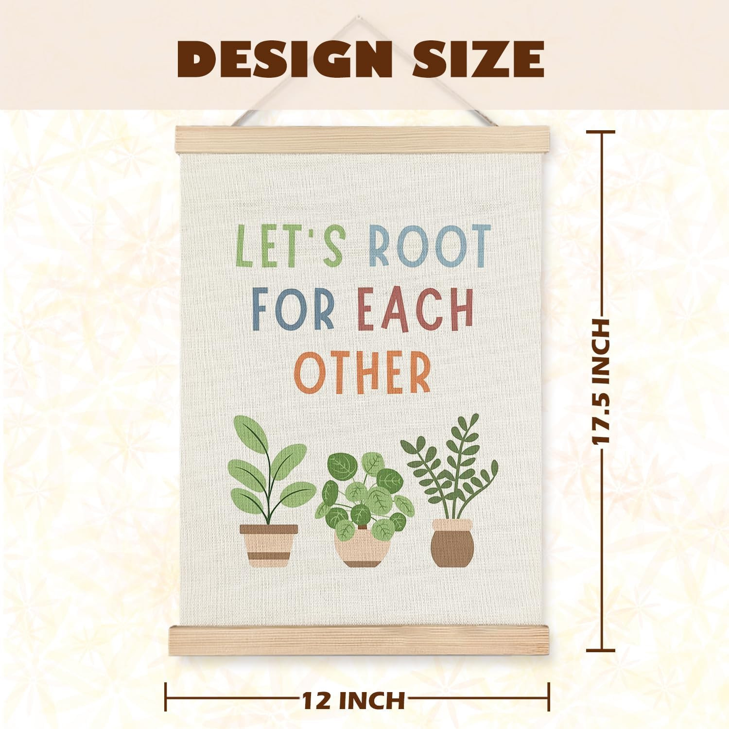 Let'S Root for Each Other Poster Hanger Frame – Motivational Wall Art Prints Dec