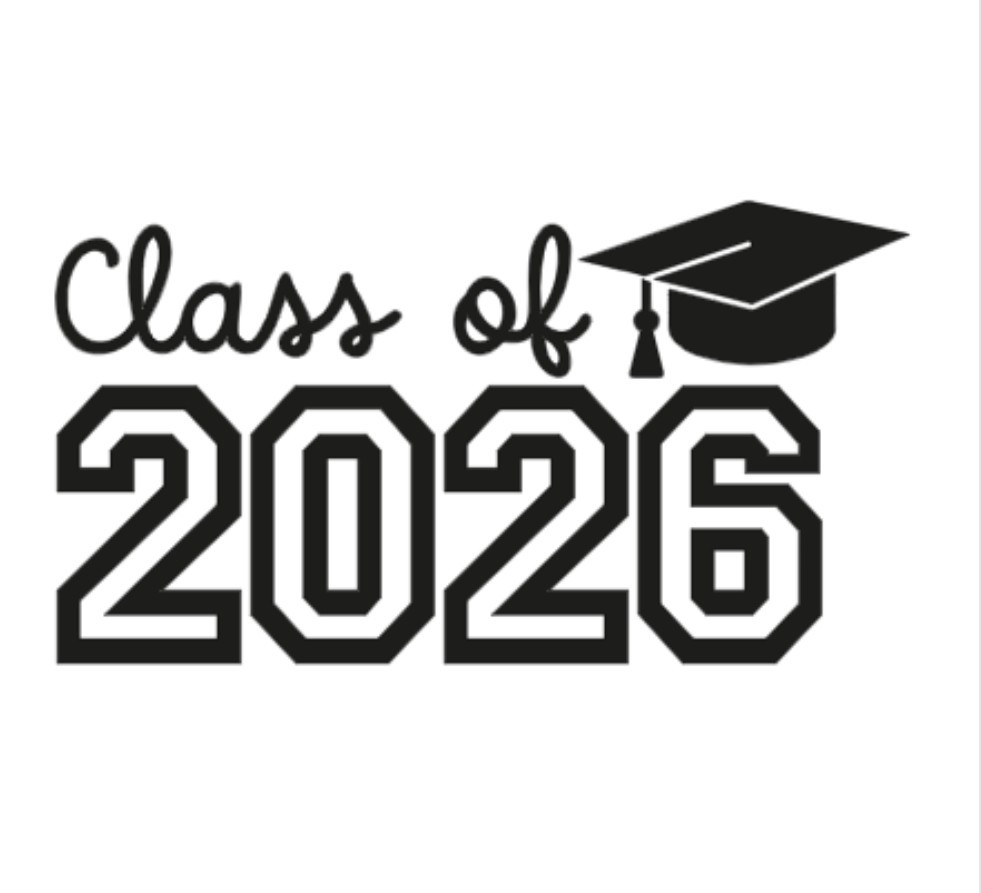 Class Of 2026 Heat Transfer Vinyl Iron On Image DIY Shirts Fabrics