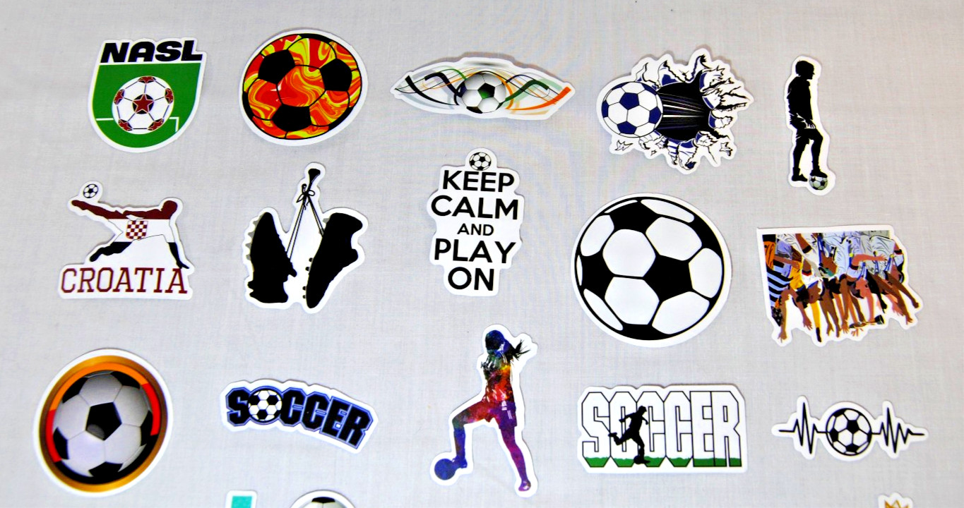 Soccer Stickers for Laptop, Water Bottles Plus for Kids to Adults 200Pcs T2695