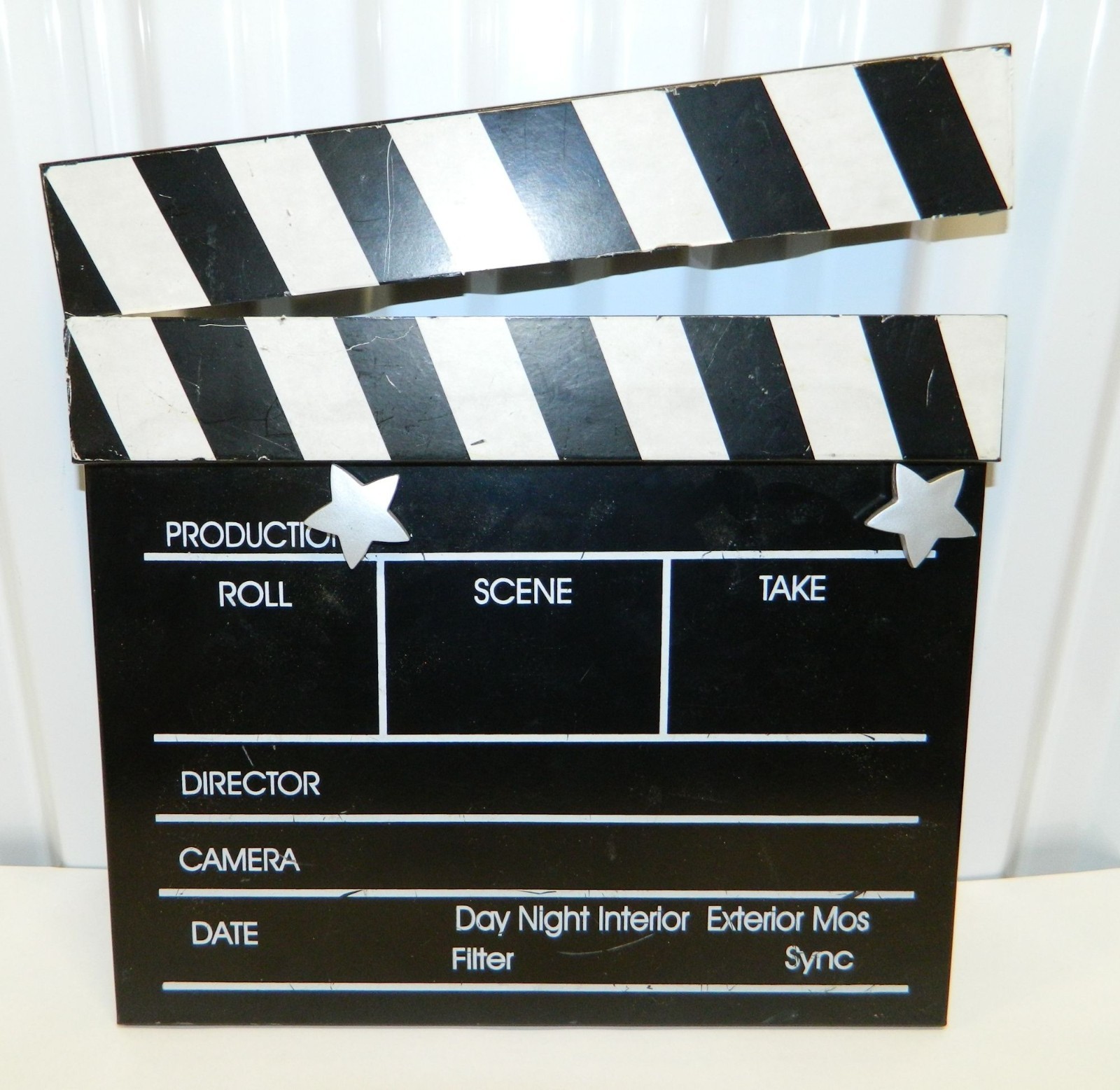 Hollywood Style Directors Film Clapboard 13" X 15" Movie Room Theater Wall Decor