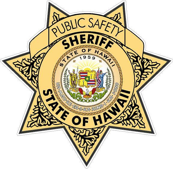 Hawaii State Trooper Reflective Vinyl Decal Car Sticker Sheriff Police LEO HI